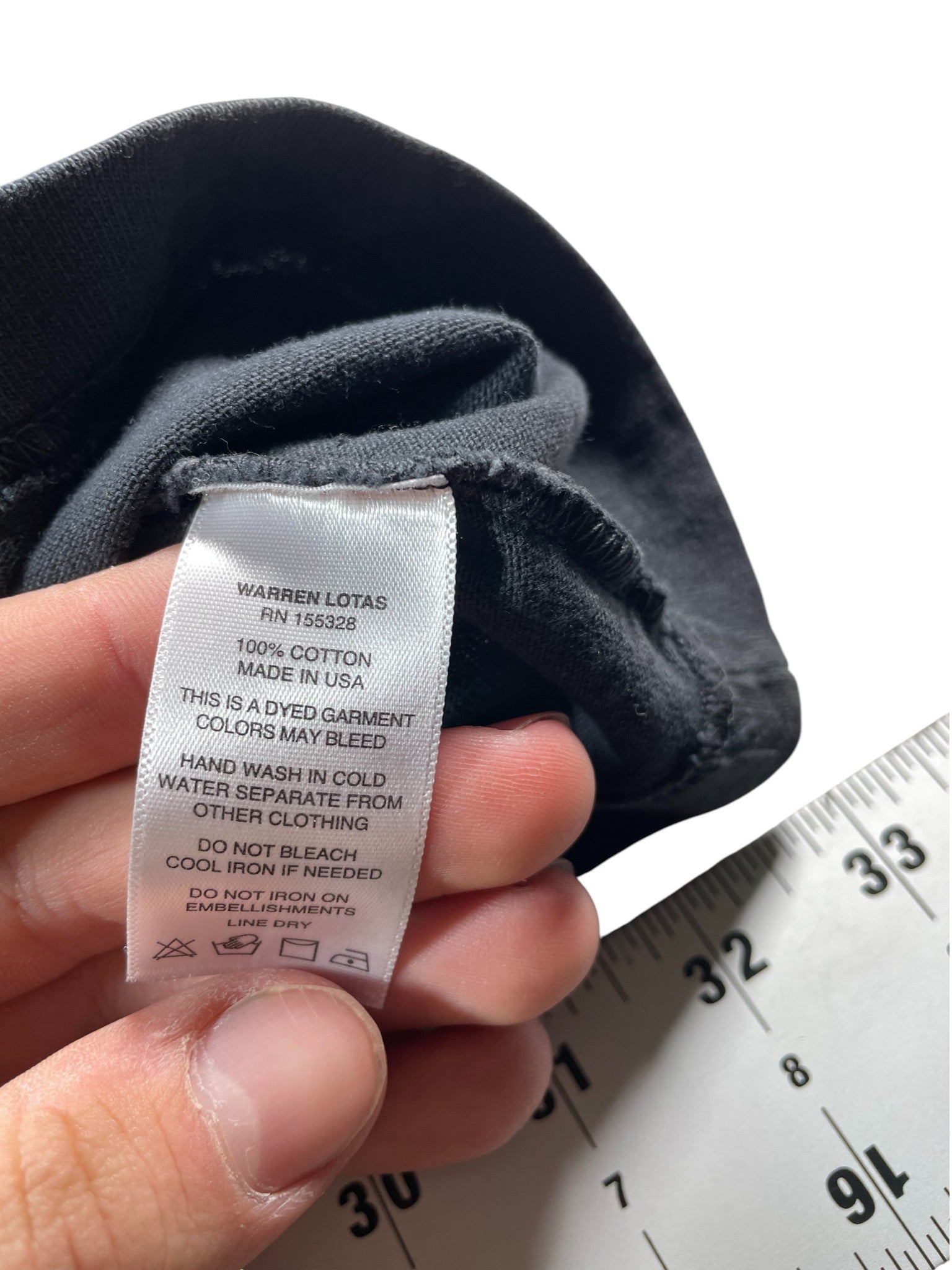 Warren Lotas Mono Done Deal Black Tee