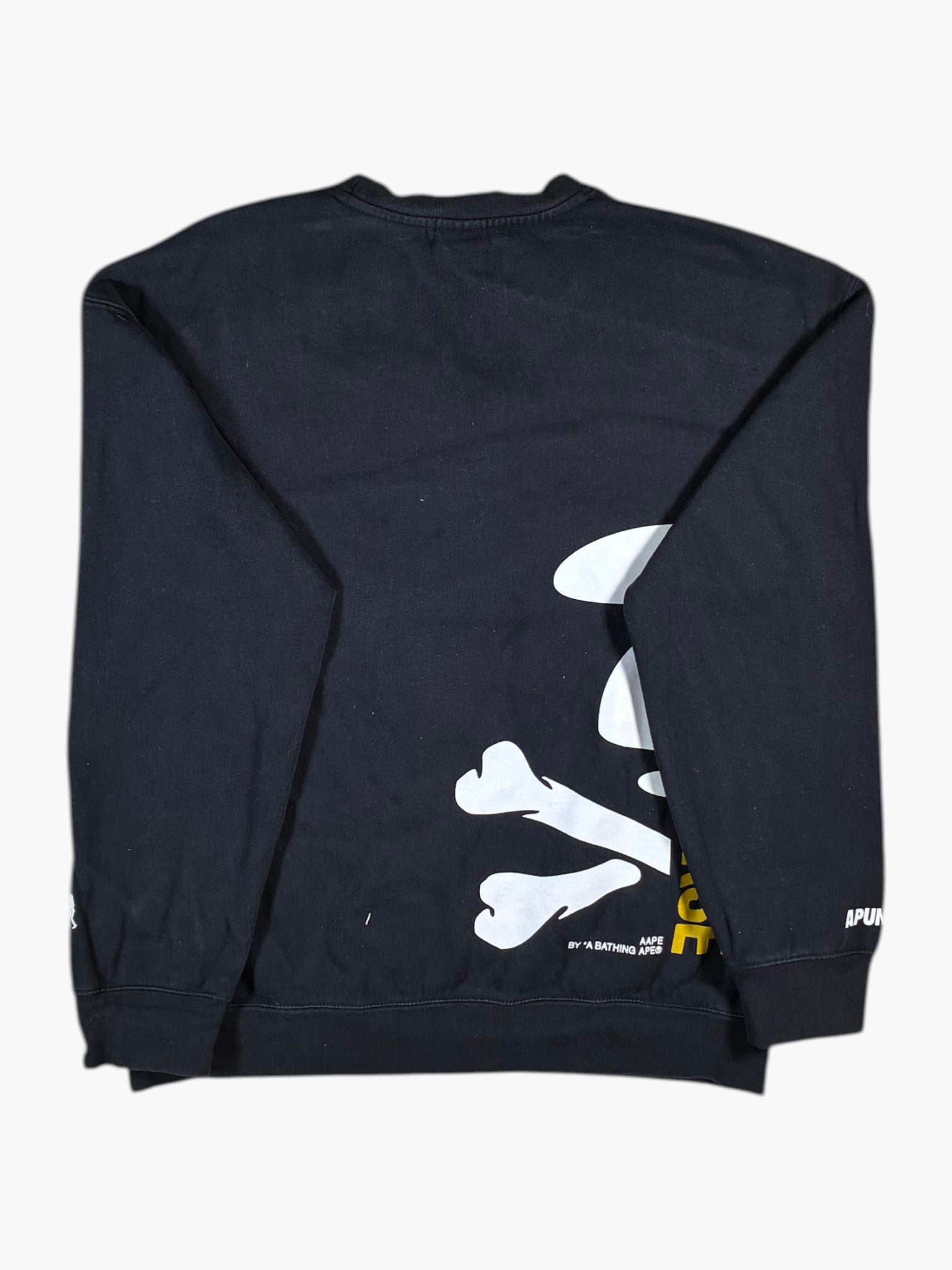 AAPE Universe Black & Gold Crewneck