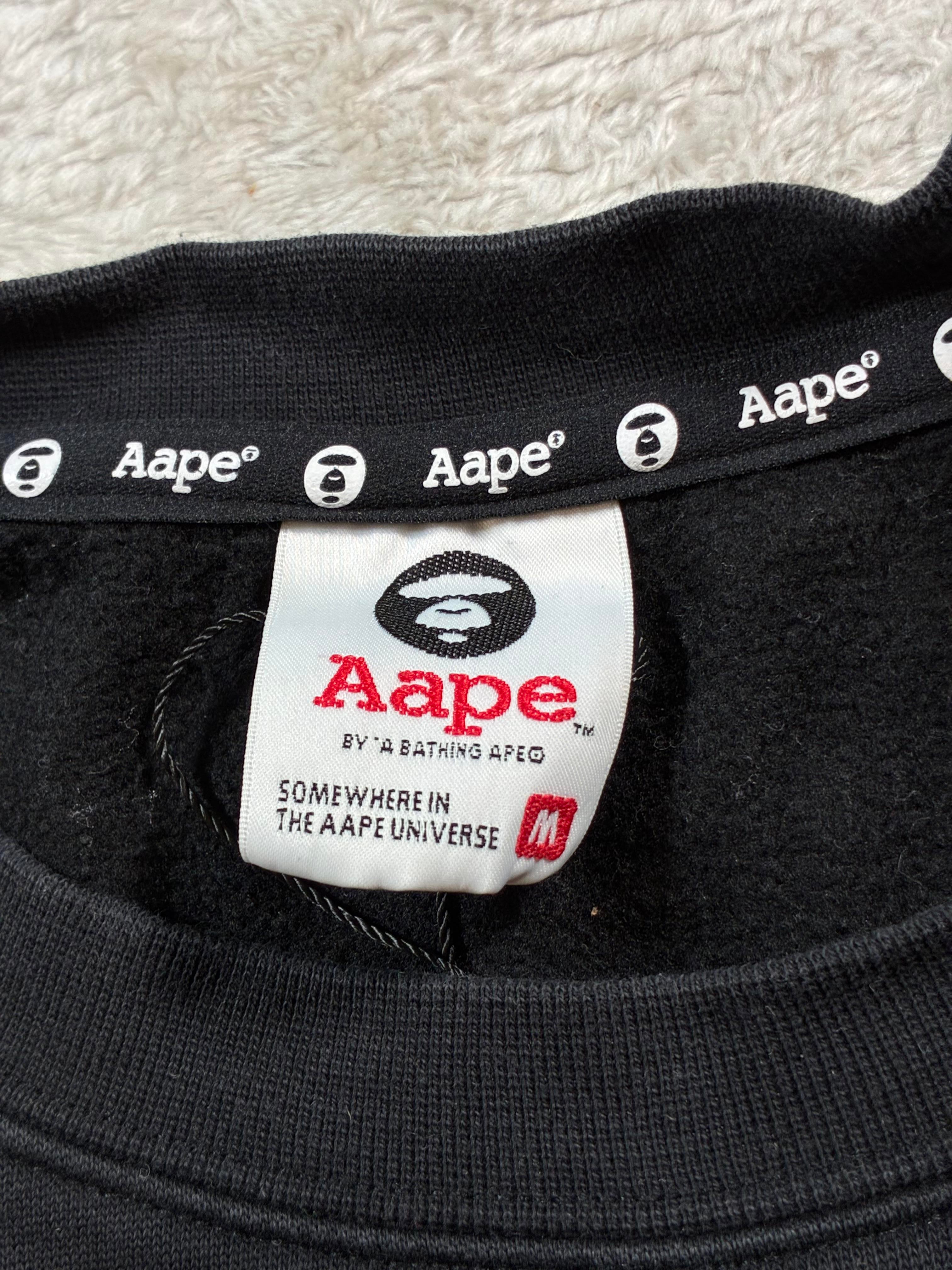 AAPE Universe Black & Gold Crewneck