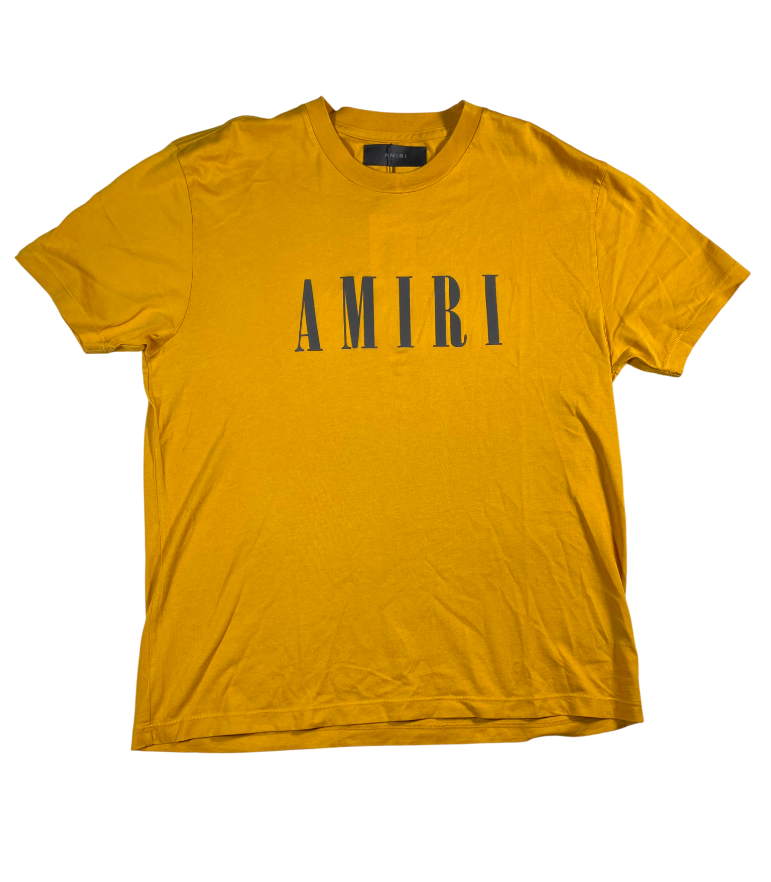 Amiri Core Yellow Mustard & Black Tee