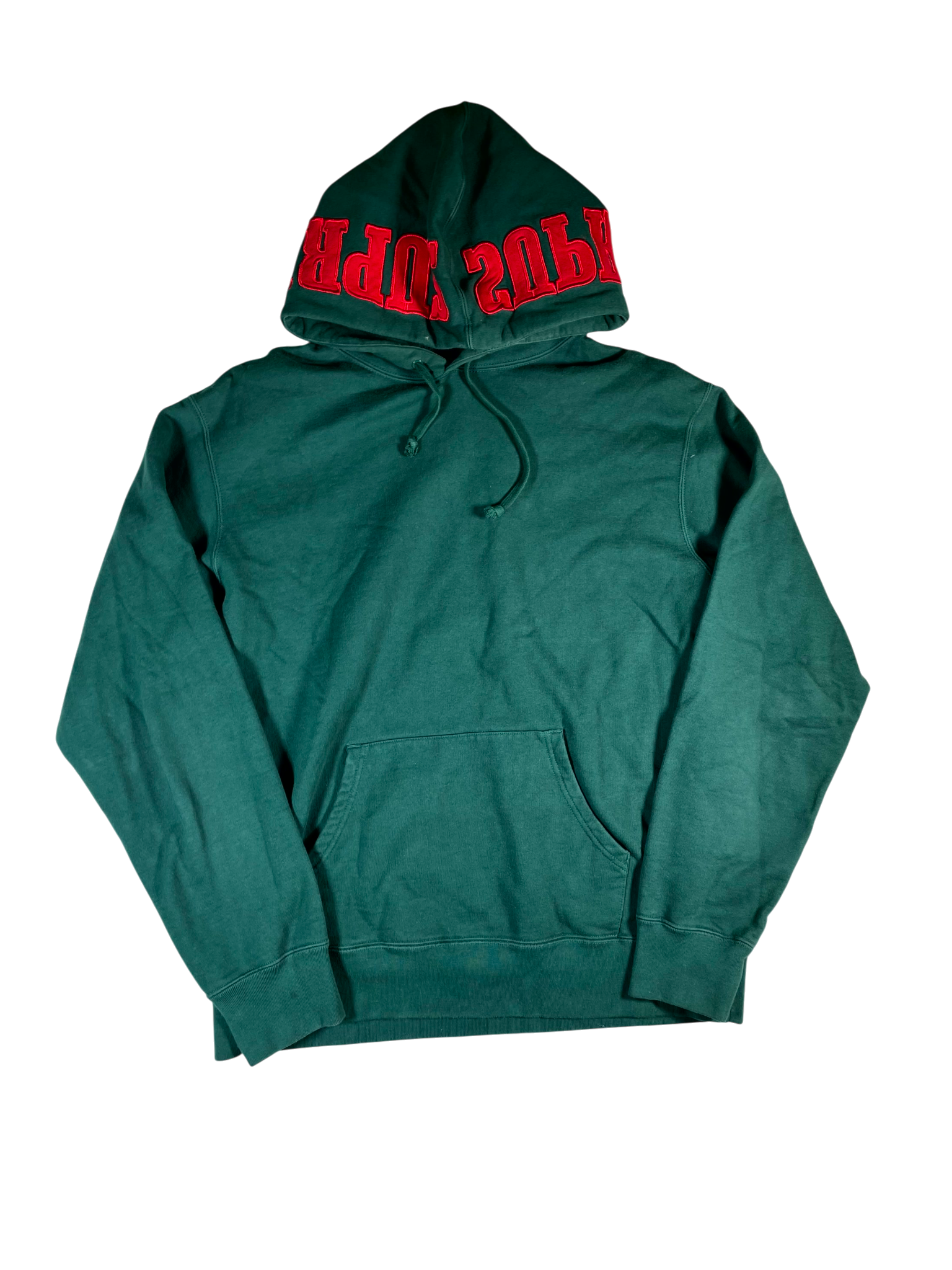 Supreme Green & Red Hoodie