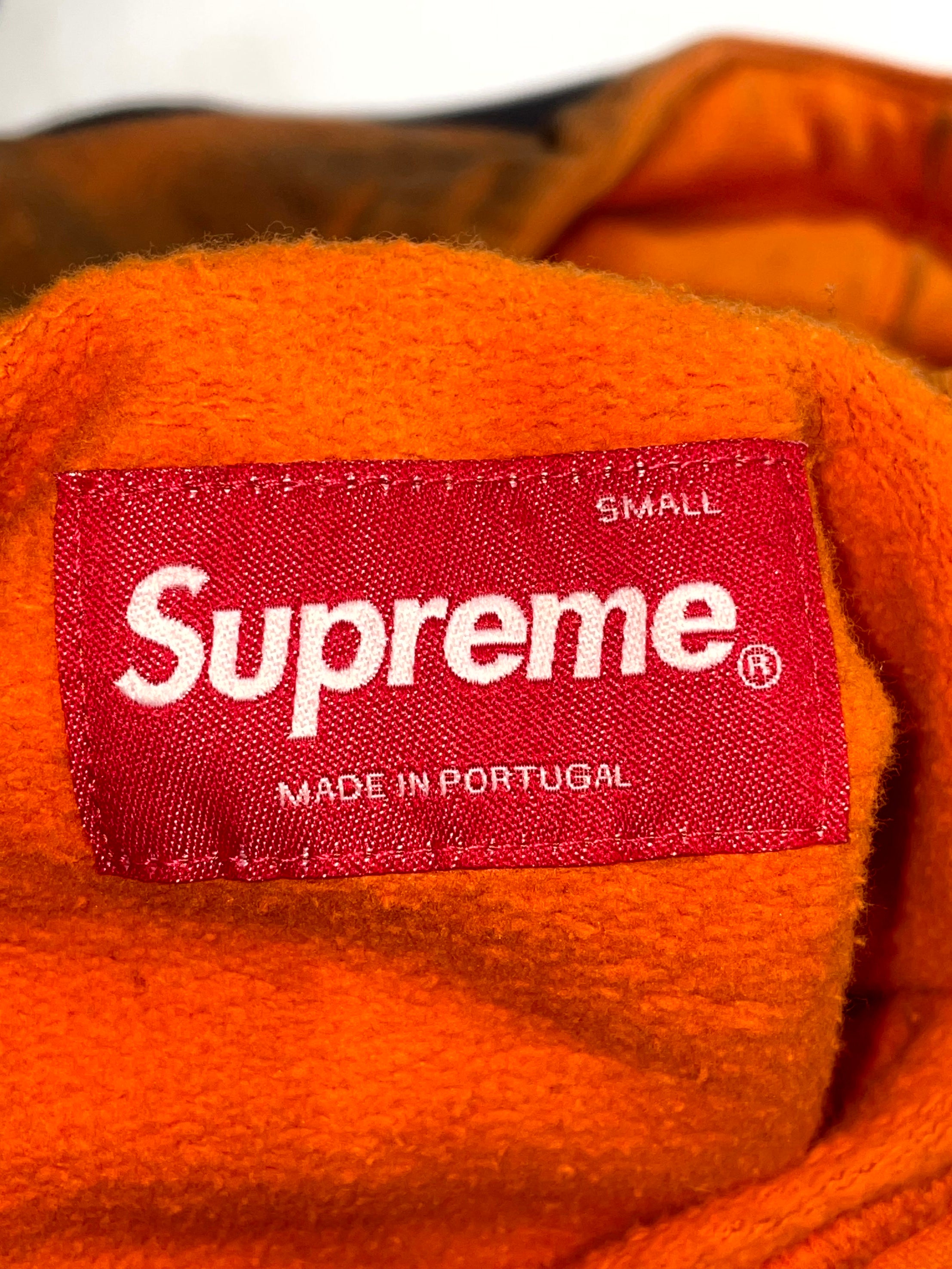 Supreme New York Logo Rust Hoodie