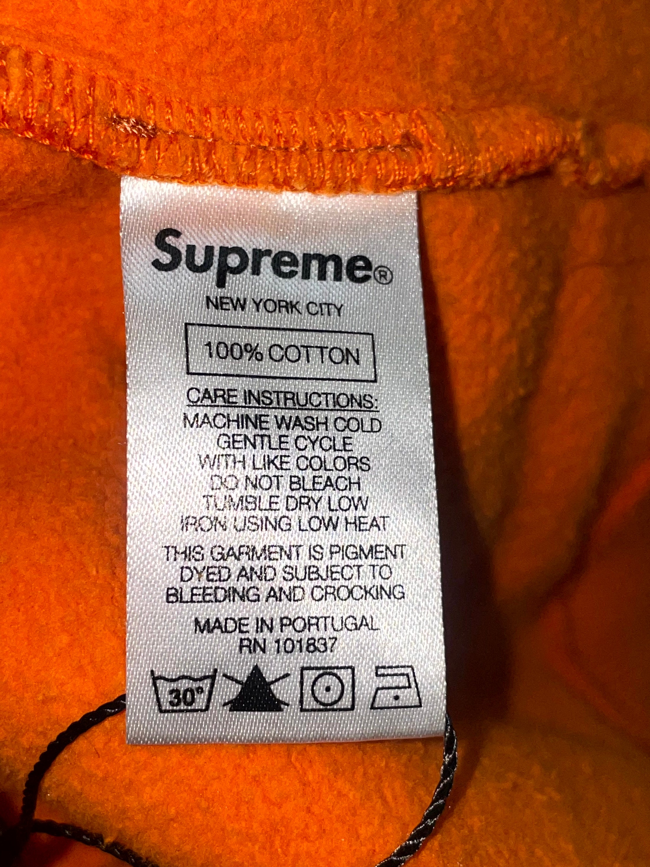 Supreme New York Logo Rust Hoodie