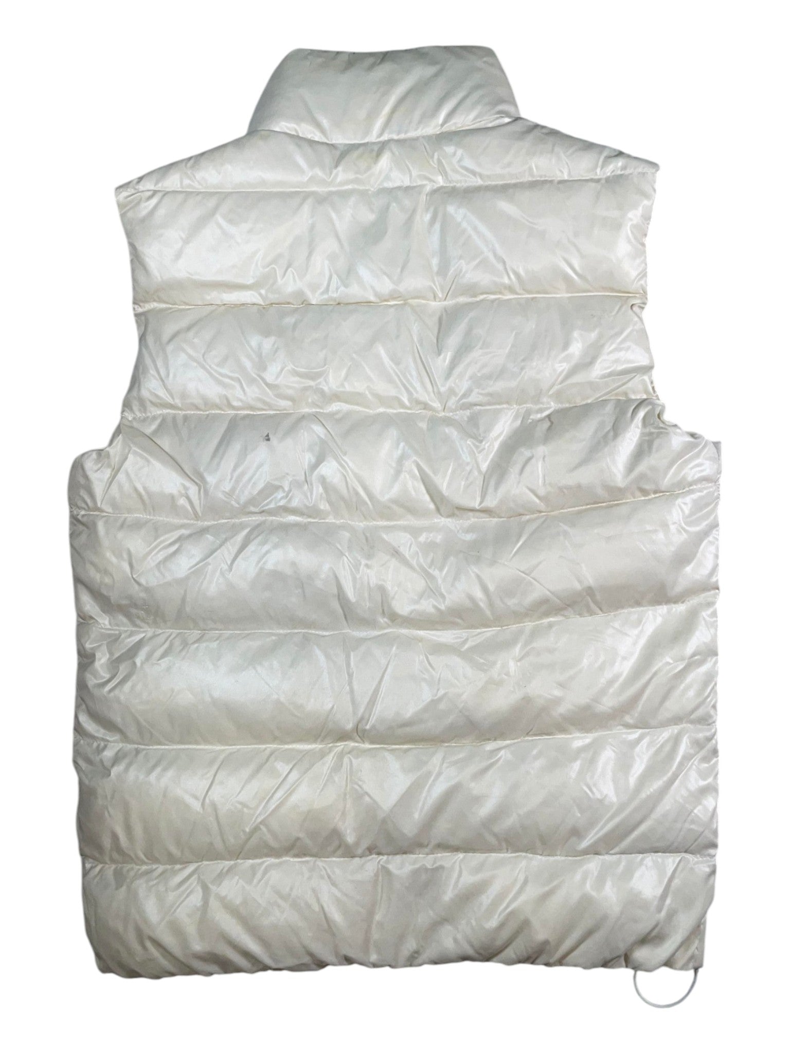Moncler Navy & Red Stripe White Puffer Vest