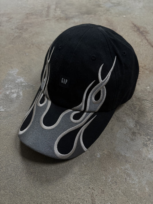 YZY Gap Cap Black Grey Flame OS Used