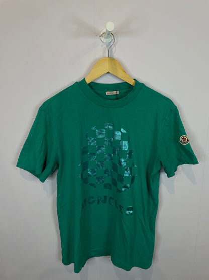 Moncler Tee Green Used Small