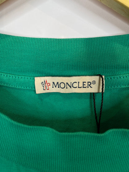 Moncler Tee Green Used Small