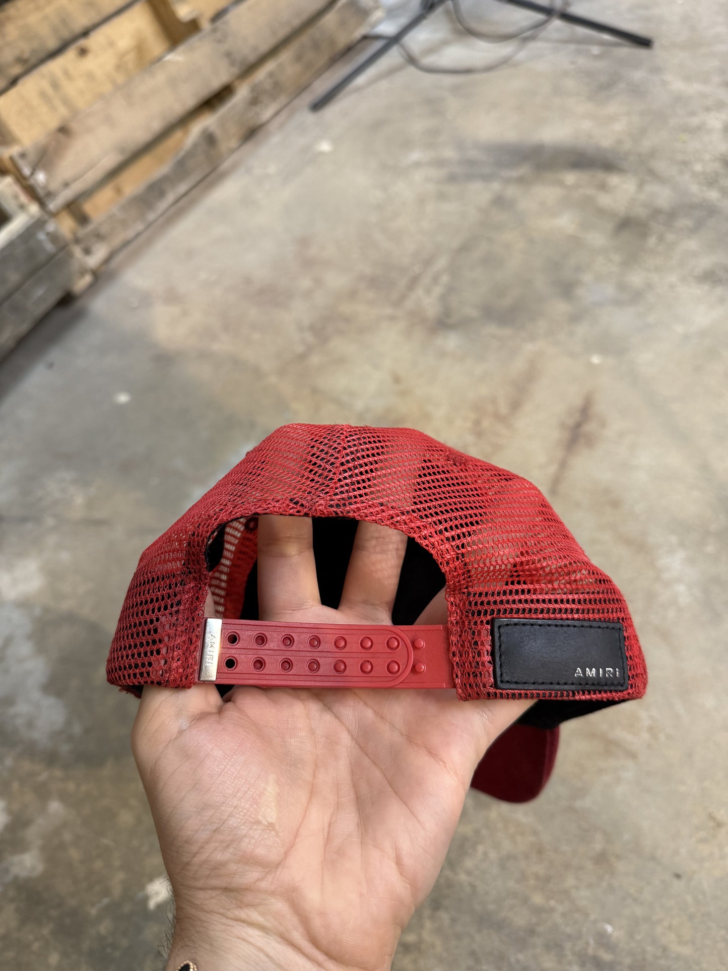 Amiri Cap Core Logo Red Black Used One Size