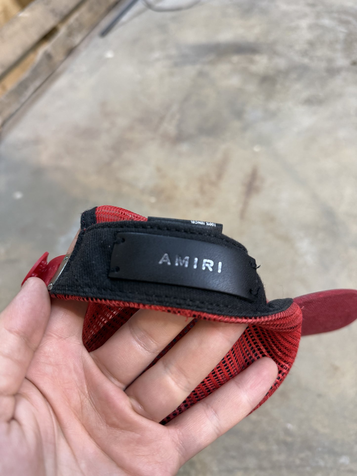 Amiri Cap Core Logo Red Black Used One Size