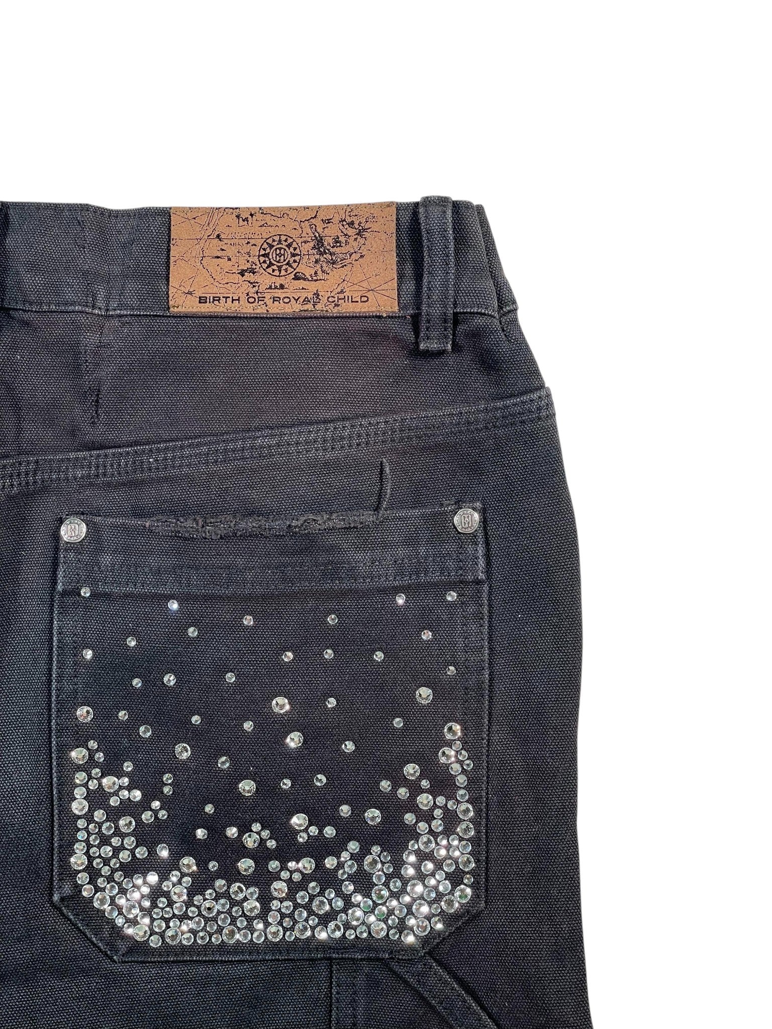 Birth Of A Royal Child Diamond Boro Black Shorts