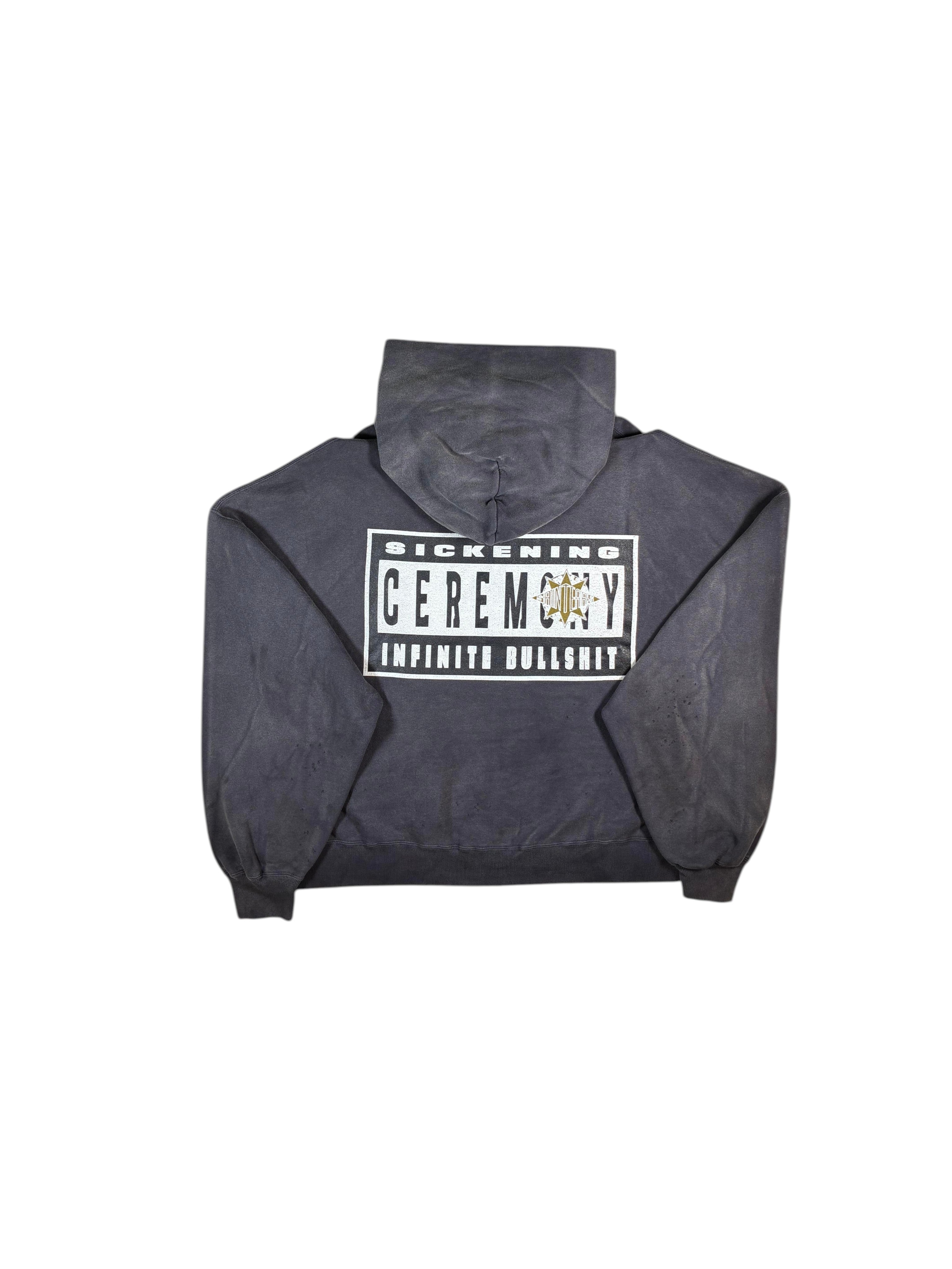 Saint Michael 'Saint Tears' Black Washed Hoodie