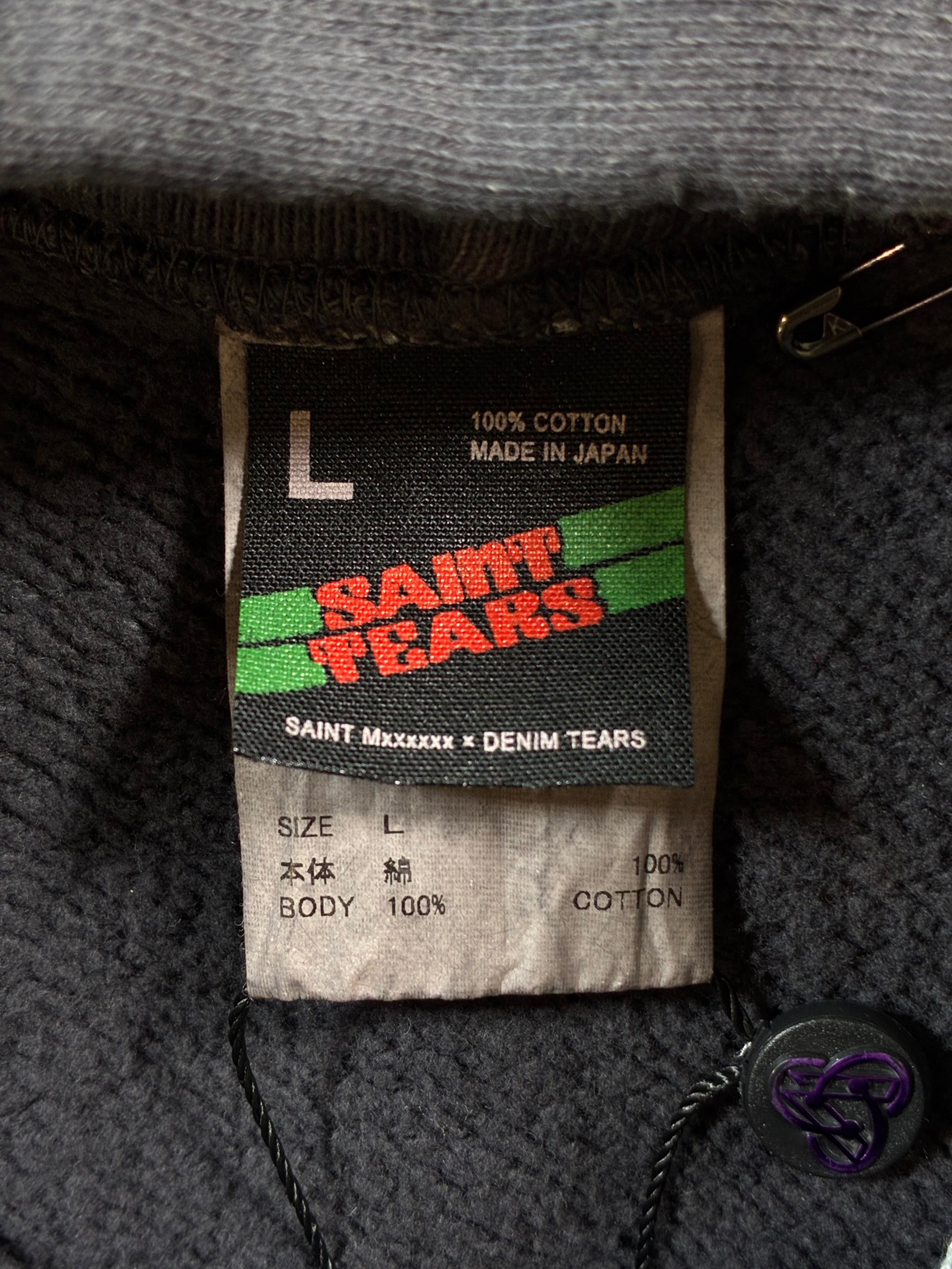 Saint Michael 'Saint Tears' Black Washed Hoodie