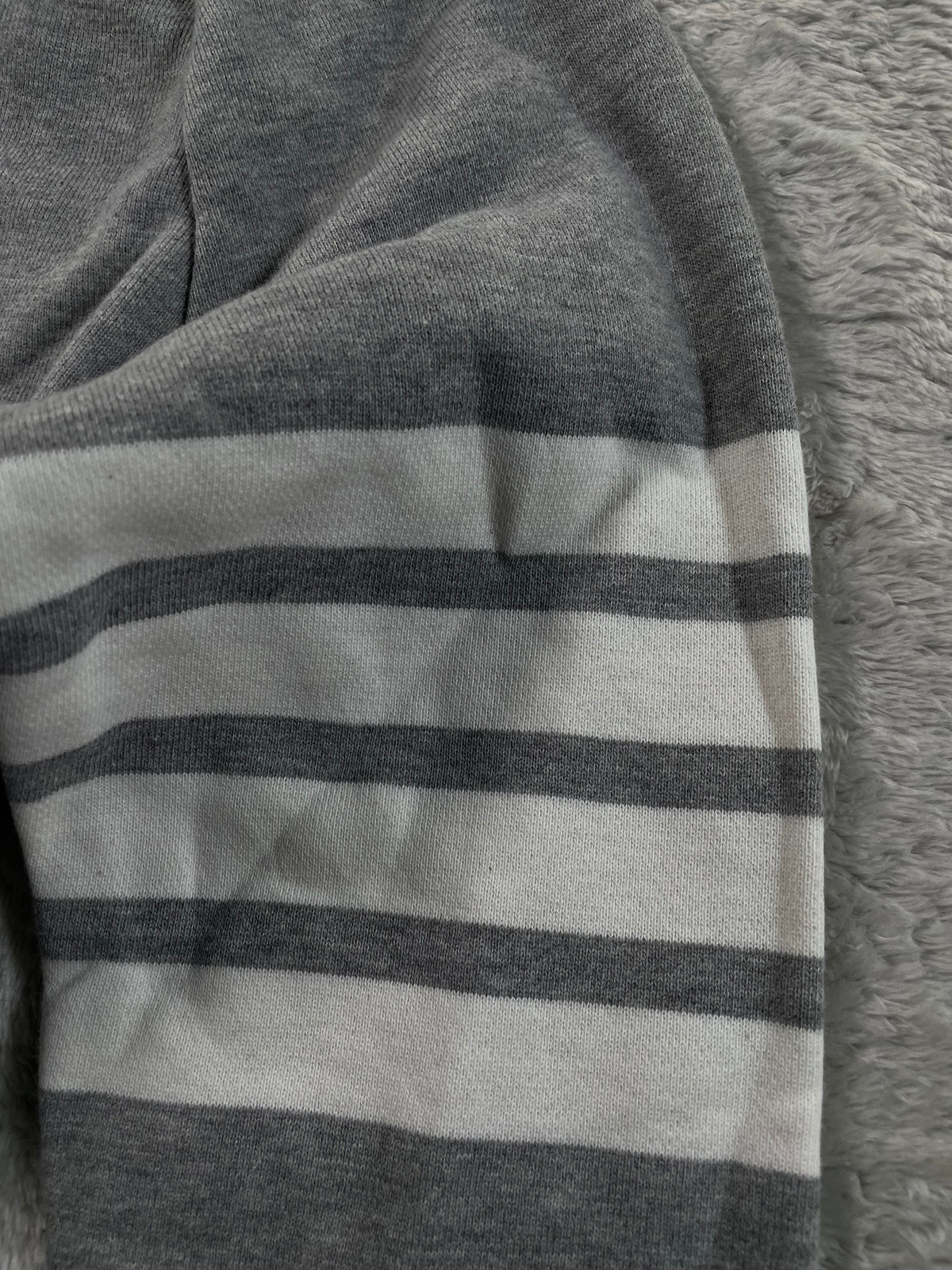 Thom Browne White Bar Light Grey Hoodie