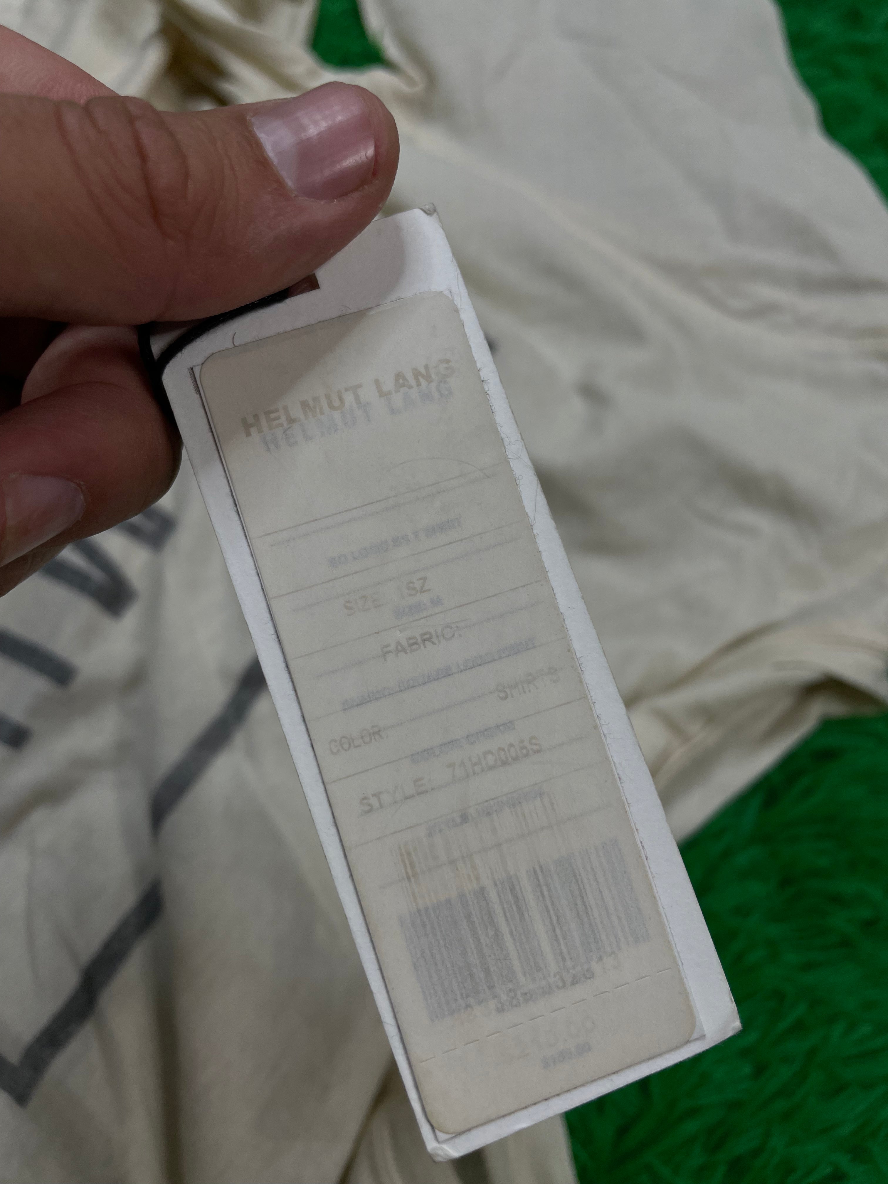 Helmut Lang Tee Cream Medium Used