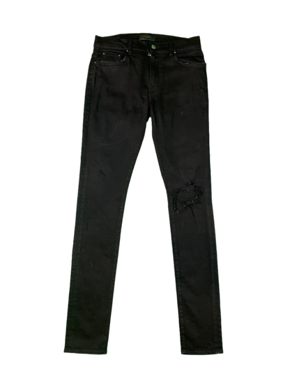 Amiri Stack Denim Black Jeans