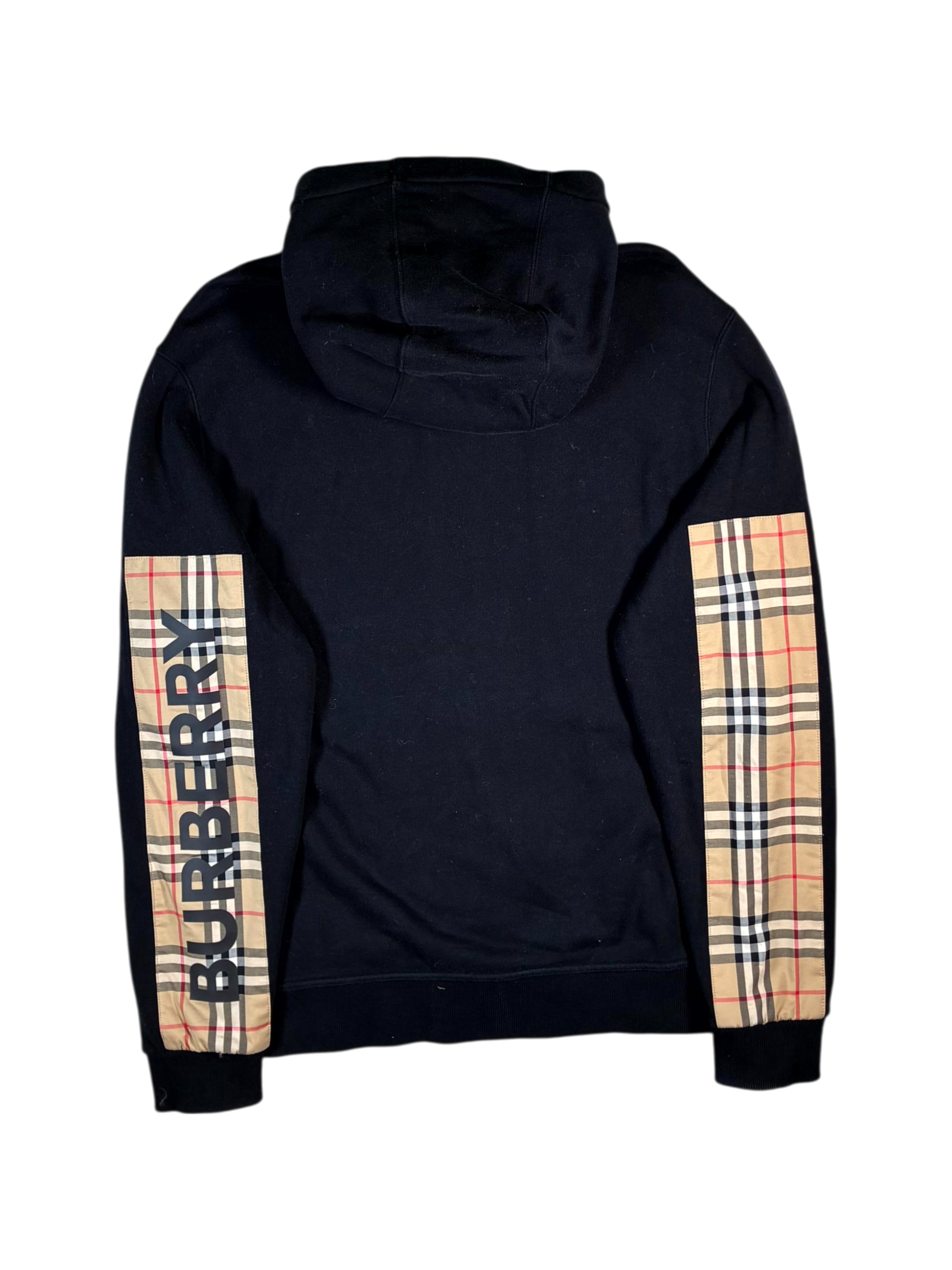 Burberry Monogram Zip Up Black Hoodie