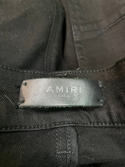 Amiri Stack Denim Black Jeans