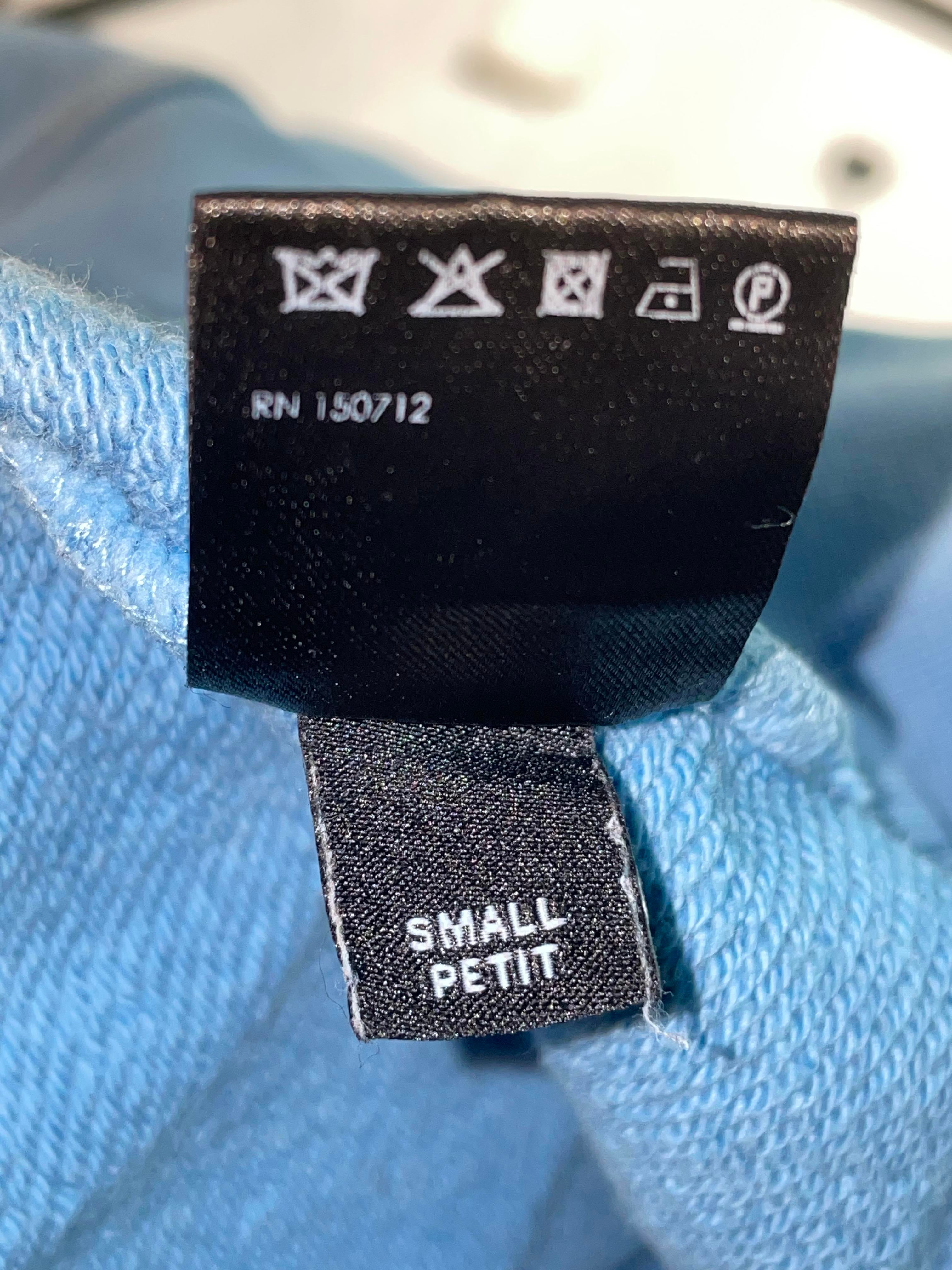 Amiri 'Ma Circle Logo' Baby Blue & Gold Hoodie