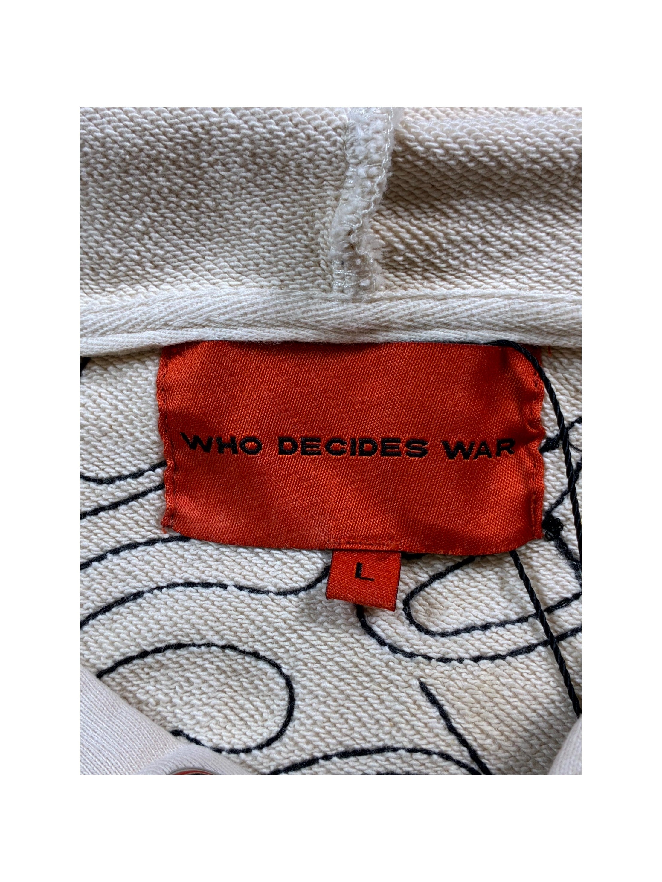 Who Decides War Duality Cream Hoodie