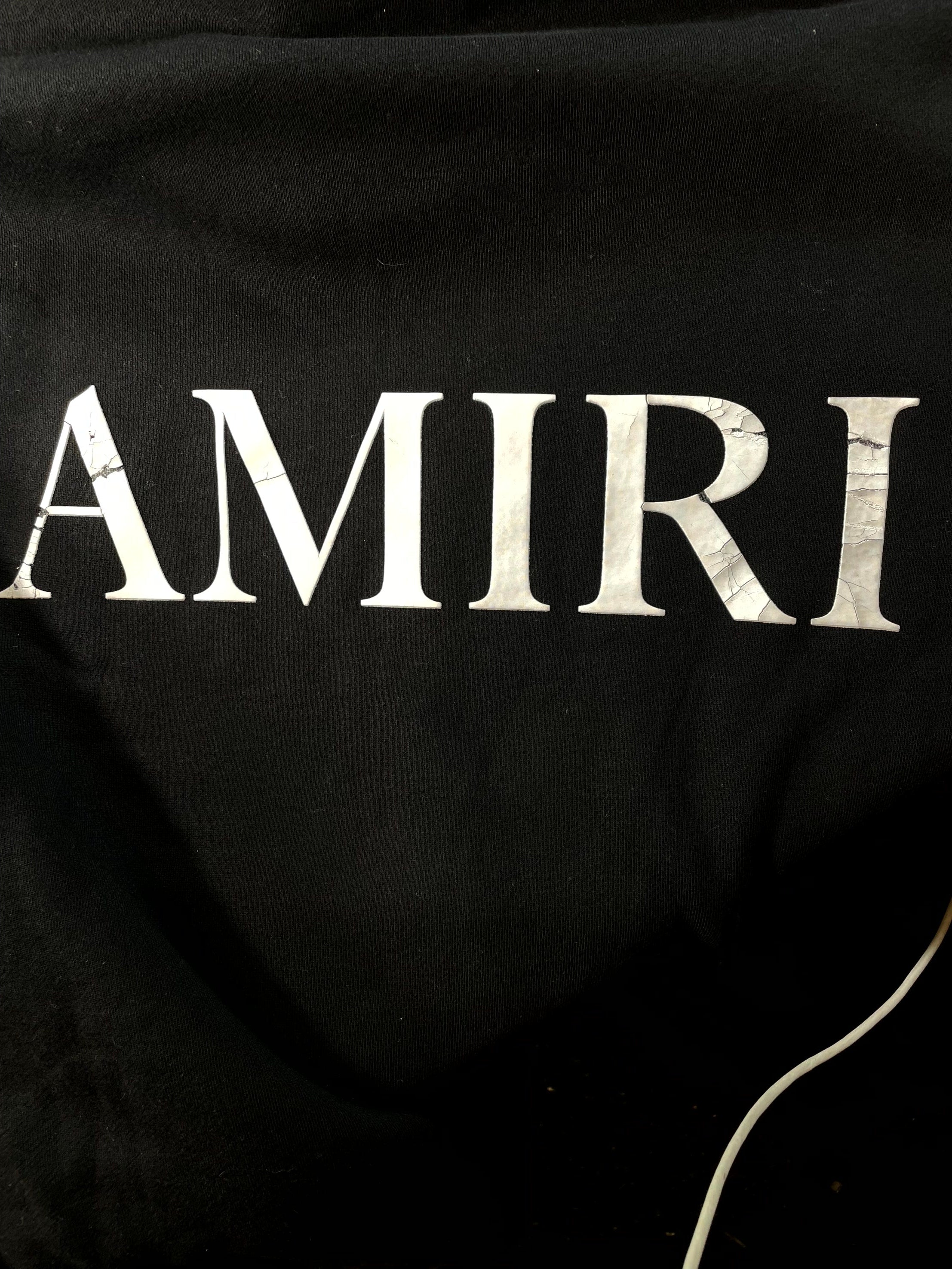 Amiri "MA Logo" Black & White Hoodie