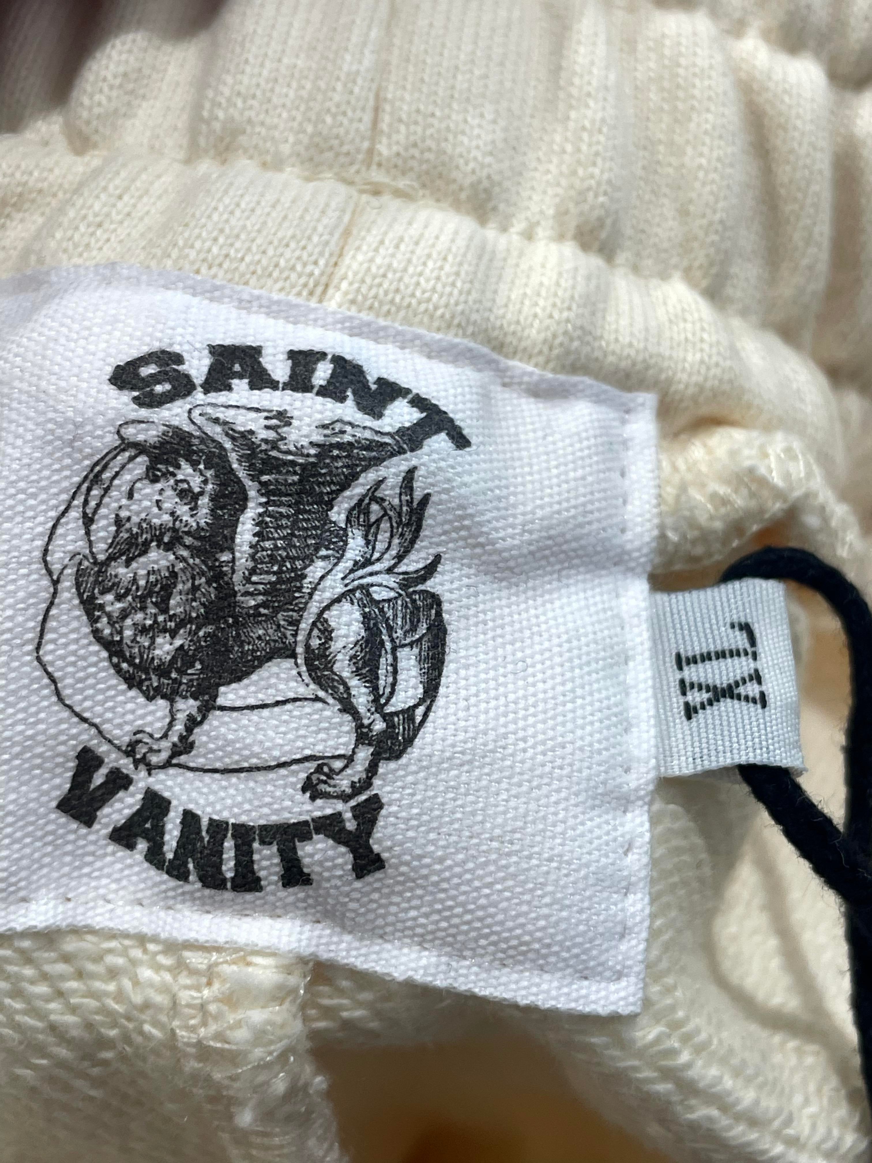 Saint Vanity Red Cream Sweatpants