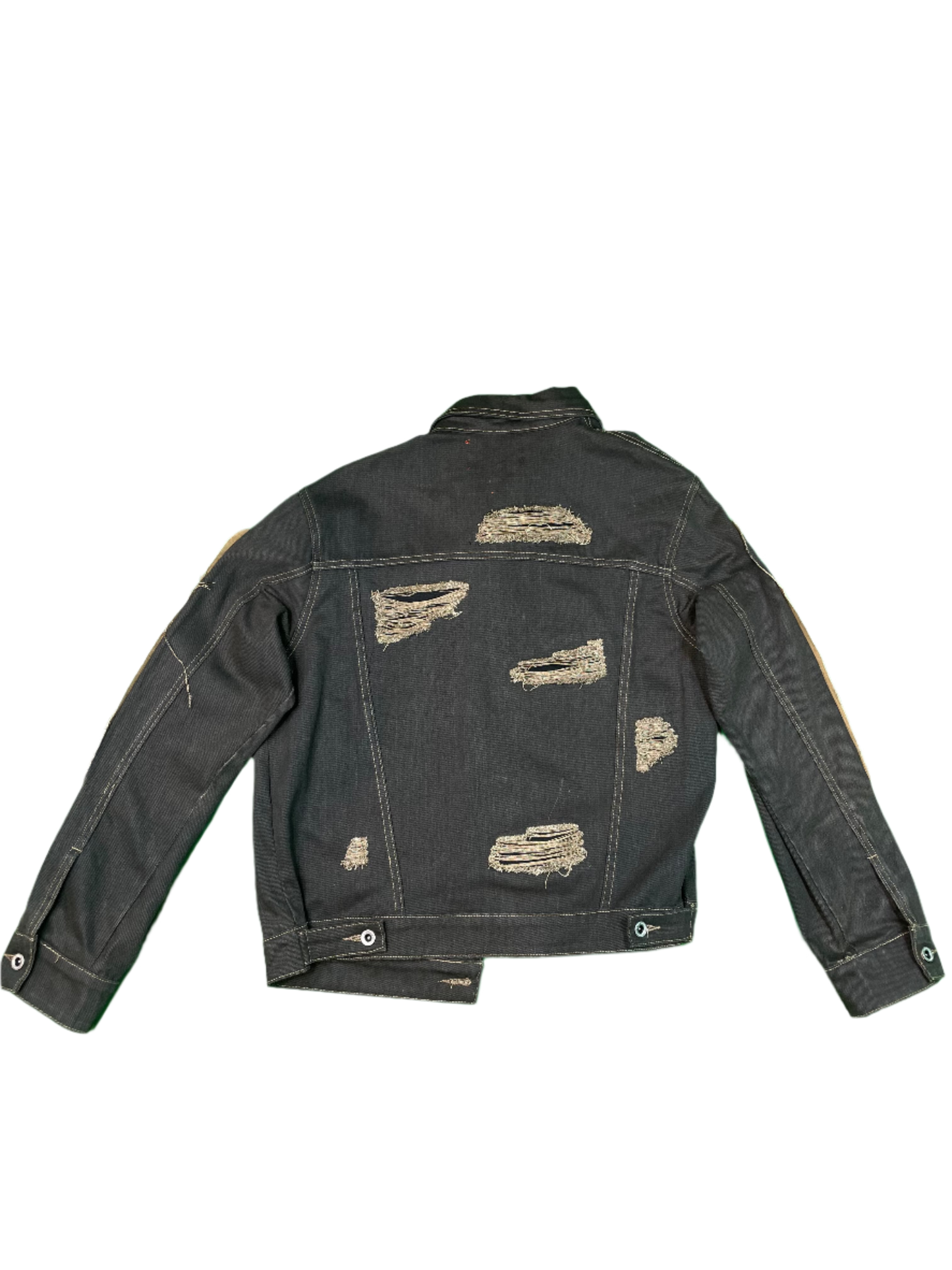 Who Decides War x Barriers Monument Denim Jacket 'Coal'