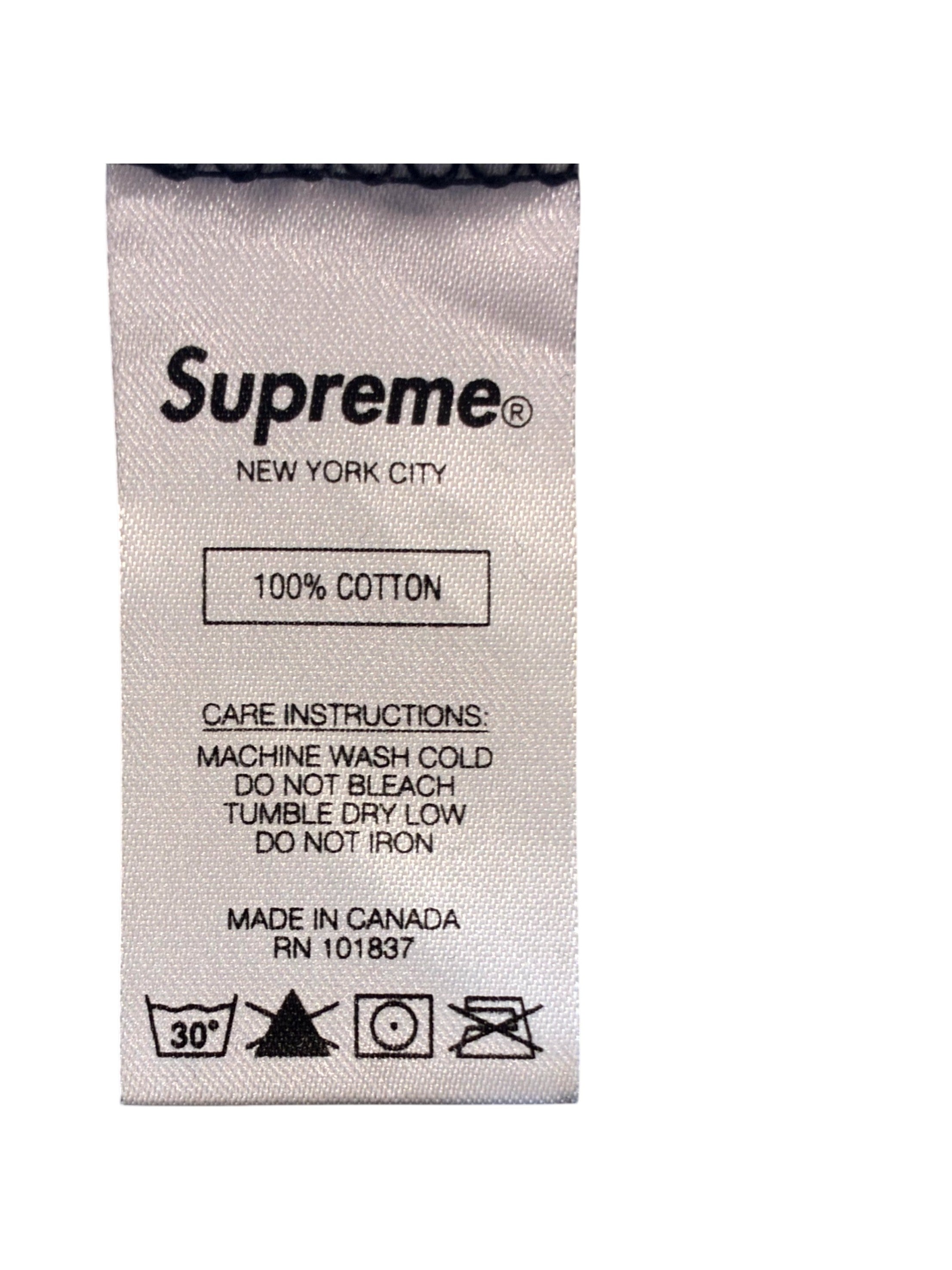 Supreme Brooklyn Ny Address Black Hoodie