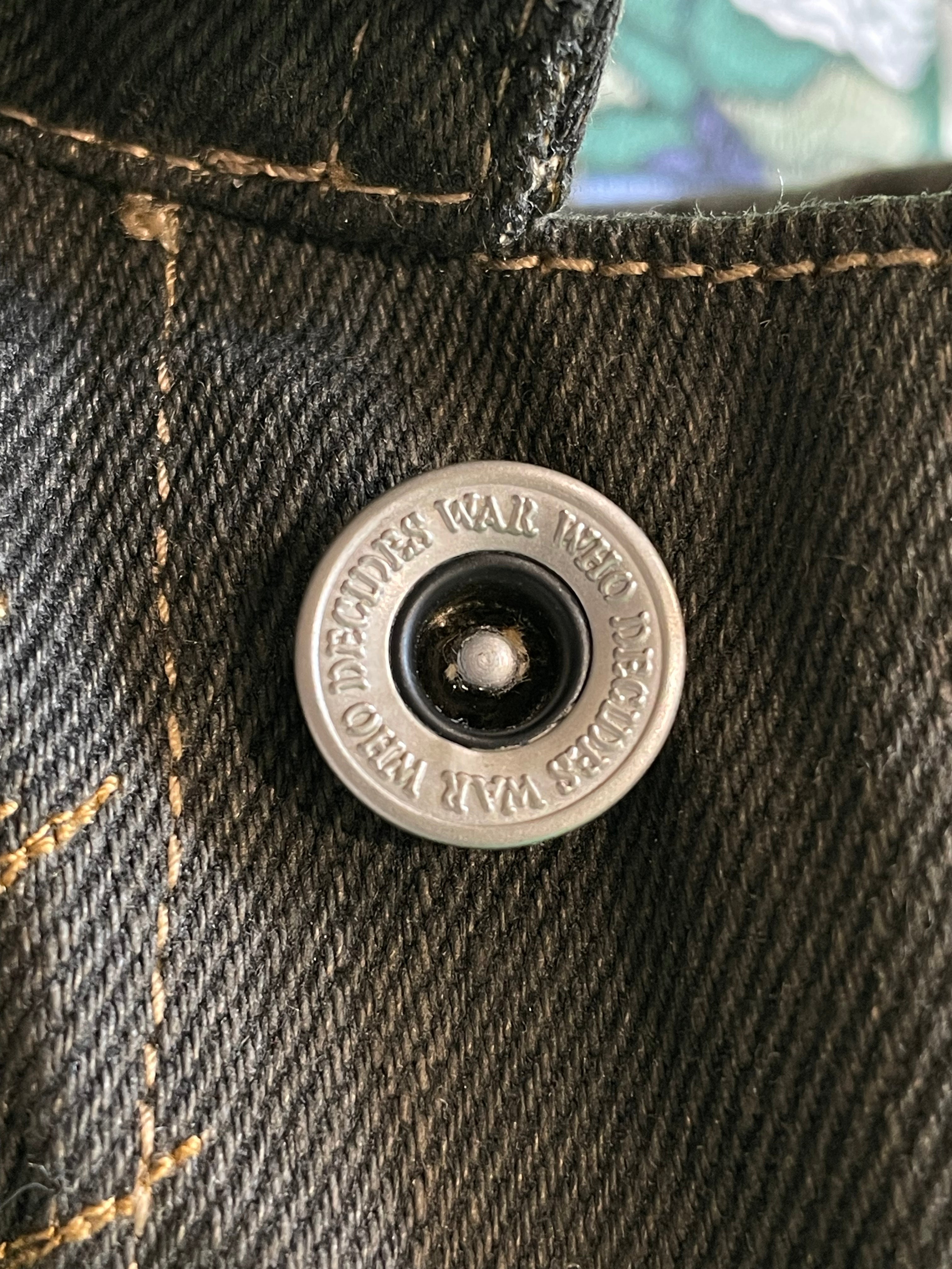 Who Decides War x Barriers 'Coal' Monument Denim Jacket