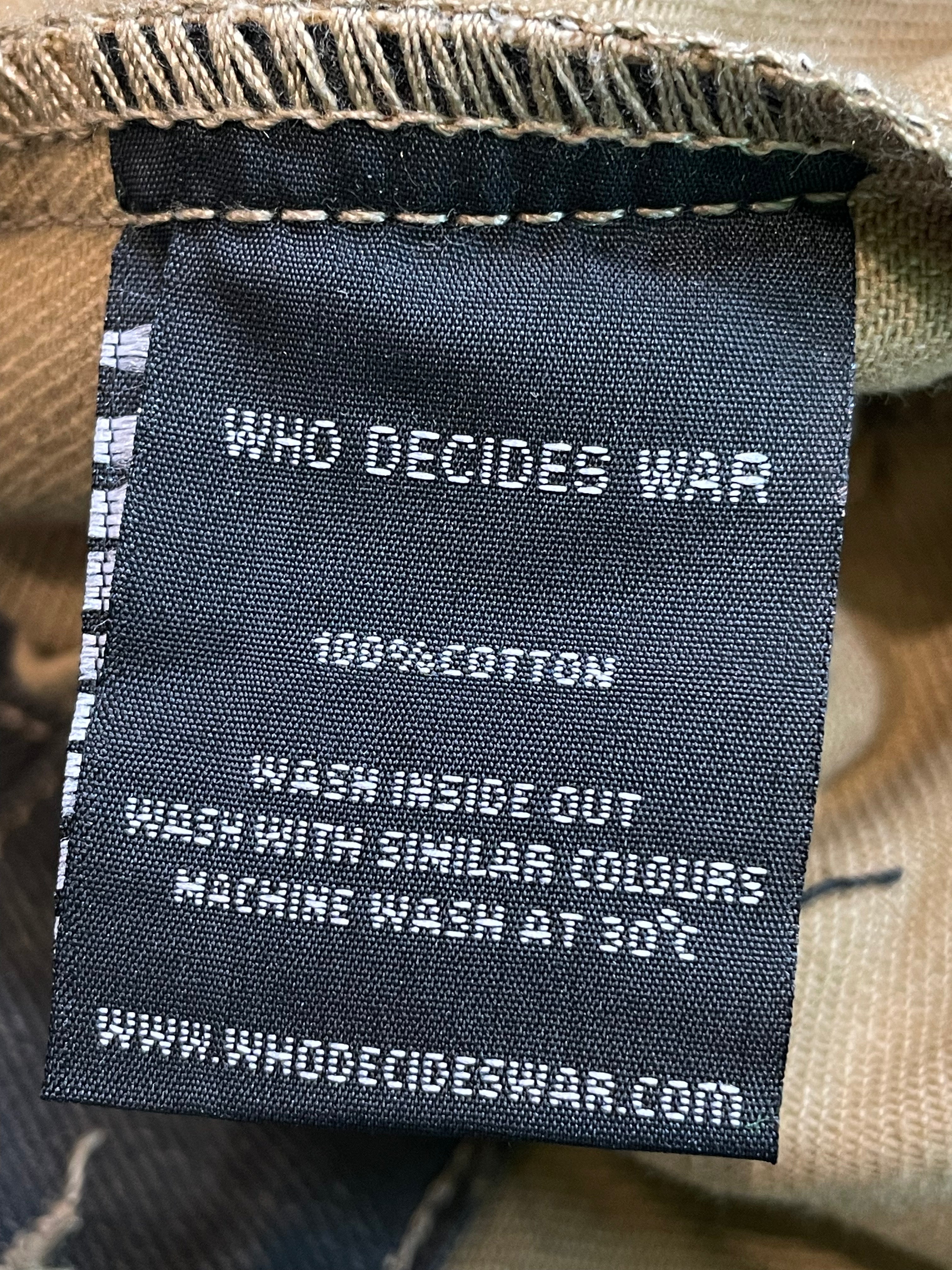 Who Decides War x Barriers 'Coal' Monument Denim Jacket