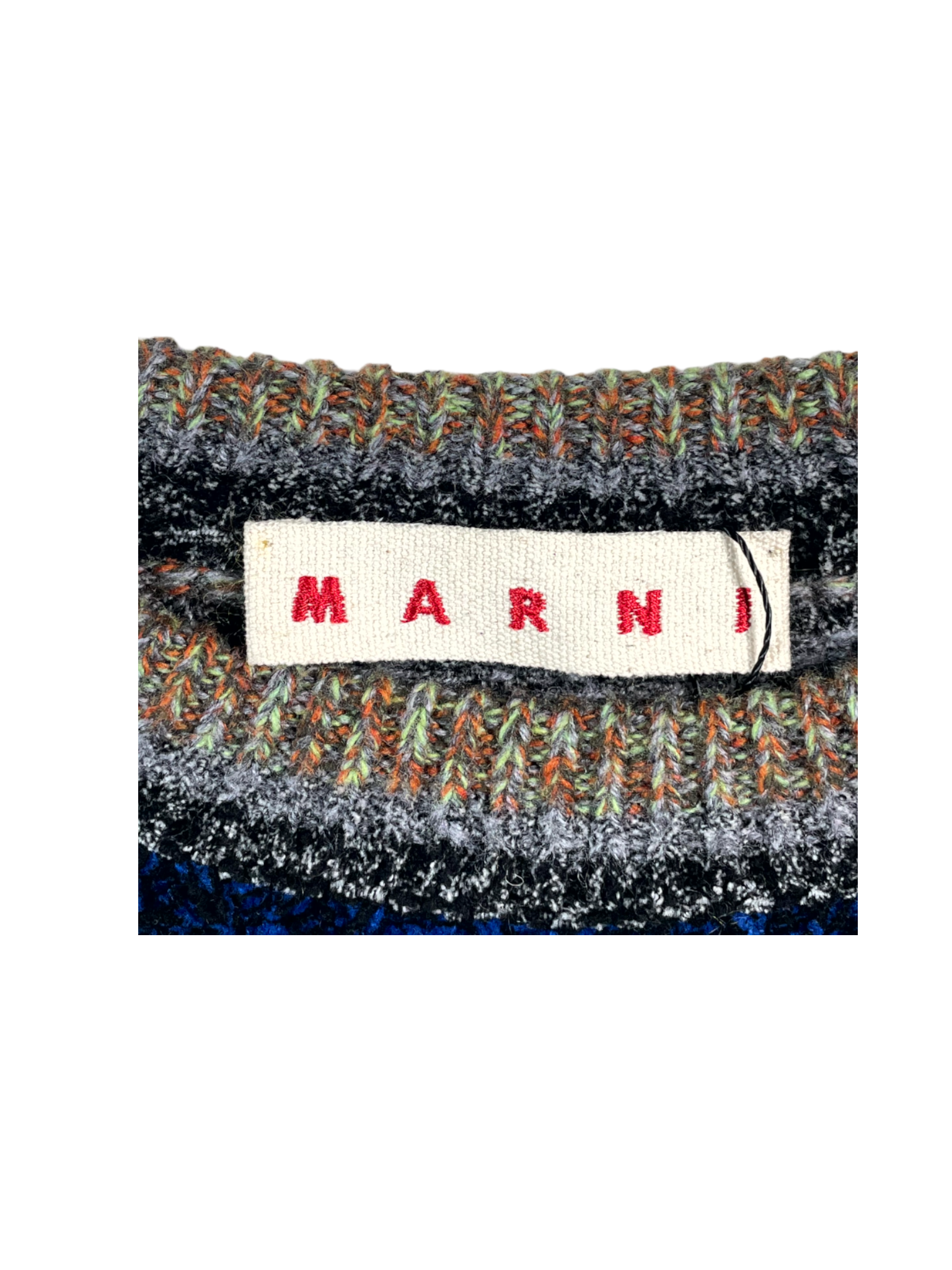 Marni Mohair Crewneck Multicolor Sweatshirt