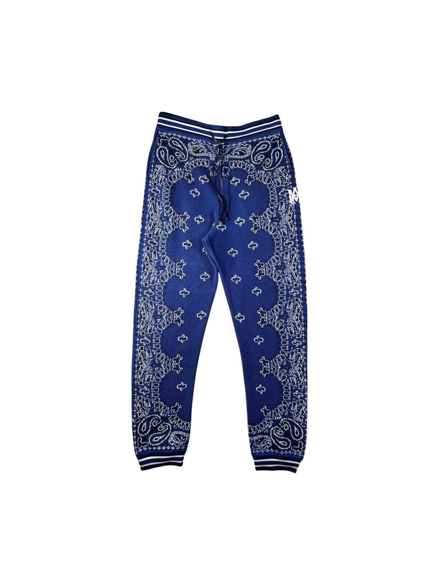 Amiri MA Knit Paisley Blue Sweats