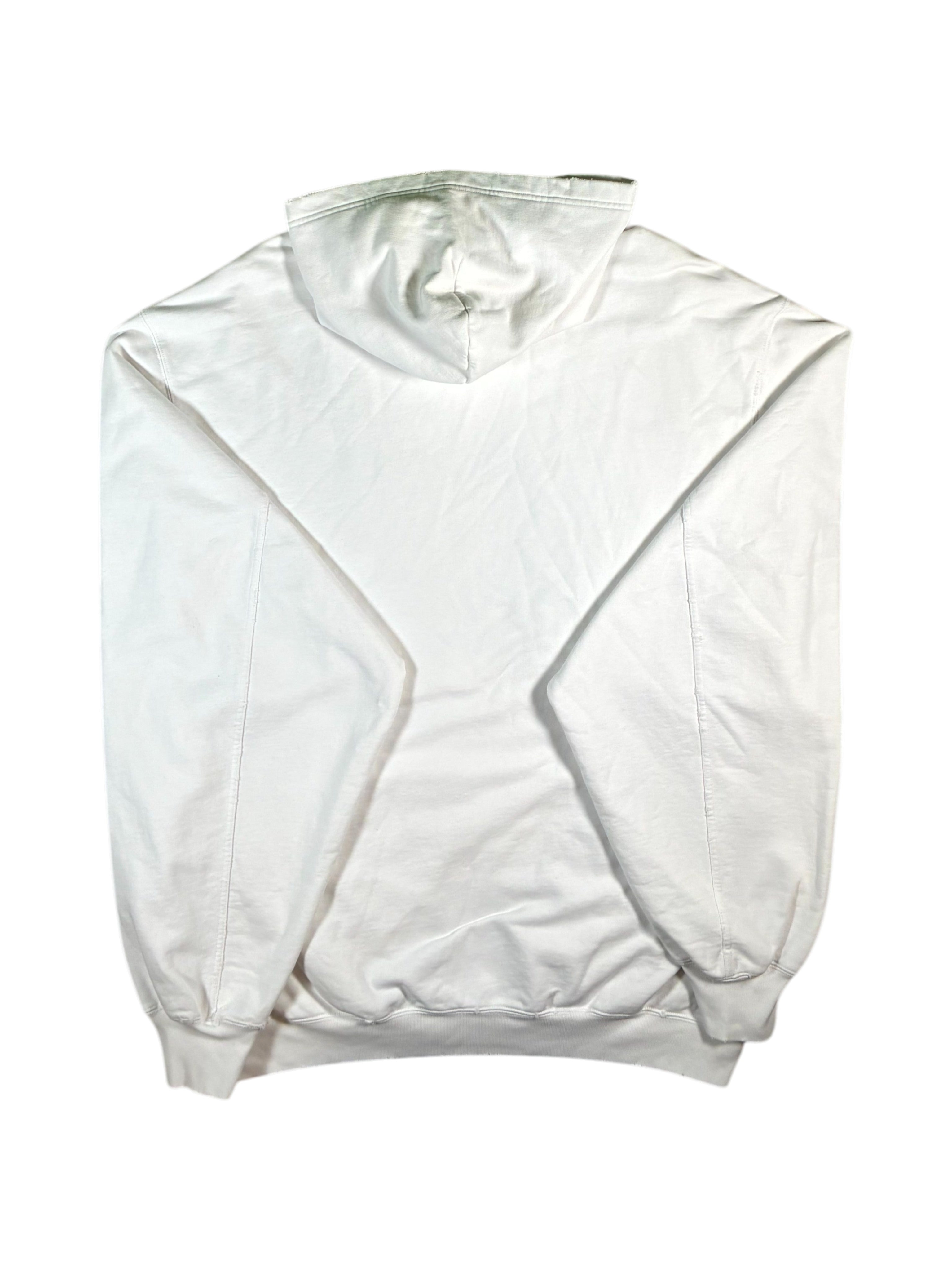 Balenciaga Crackle Logo White & Black Hoodie