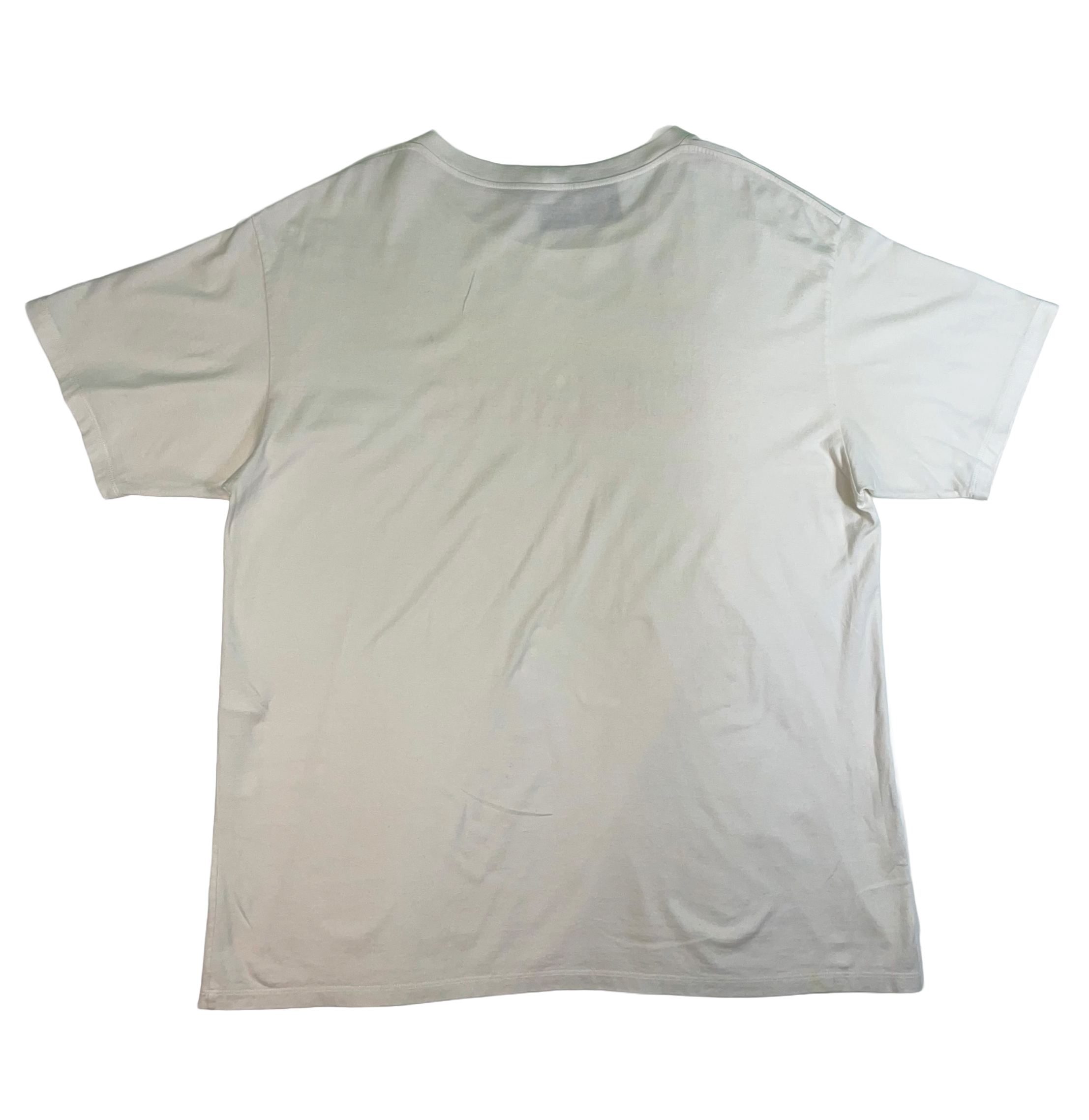 Celine Spellout Logo White, Pink & Yellow Tee