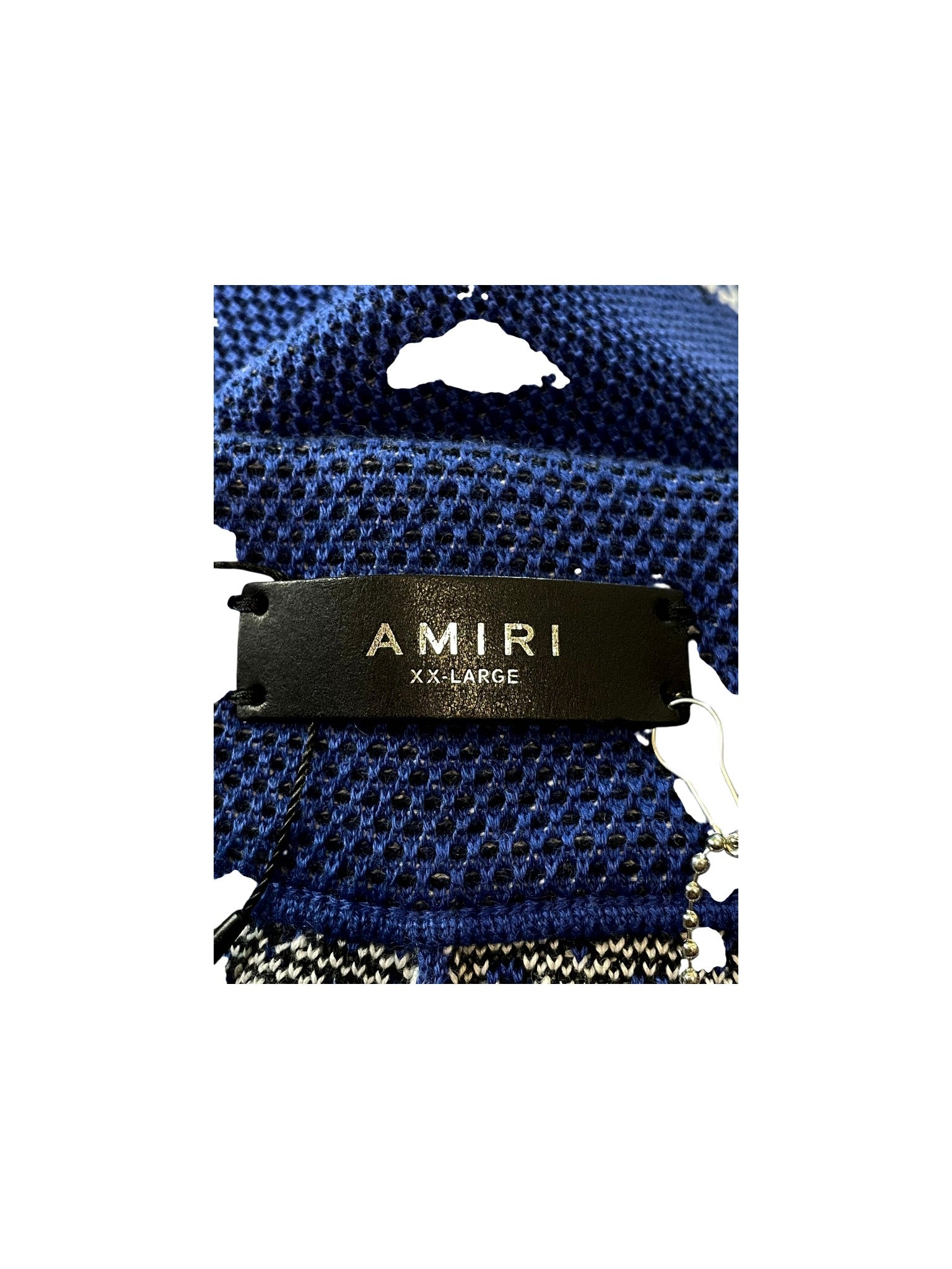 Amiri MA Knit Paisley Blue Sweats