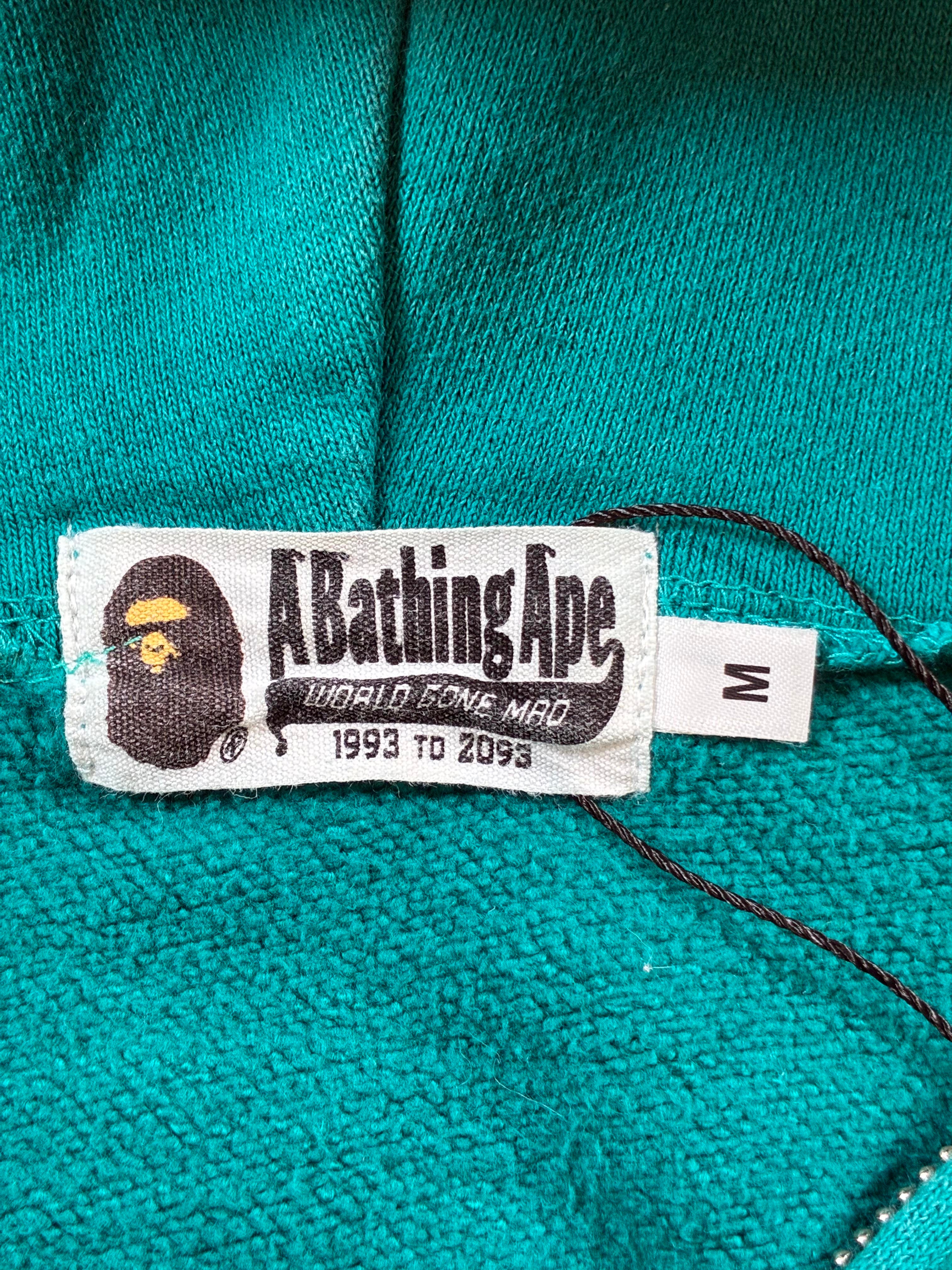 Bape 'Shark Split Camo Hood' Teal Zip Up
