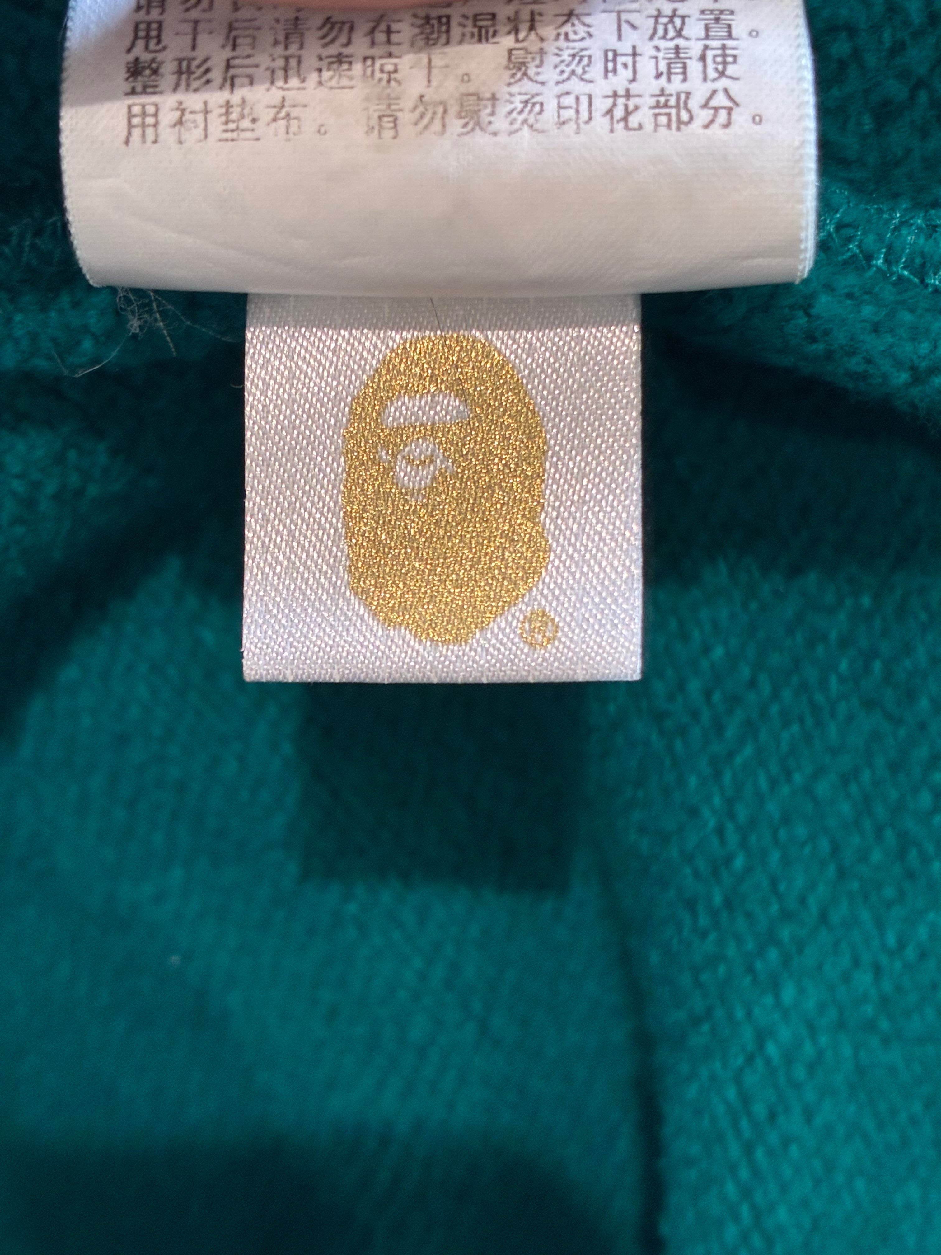Bape 'Shark Split Camo Hood' Teal Zip Up