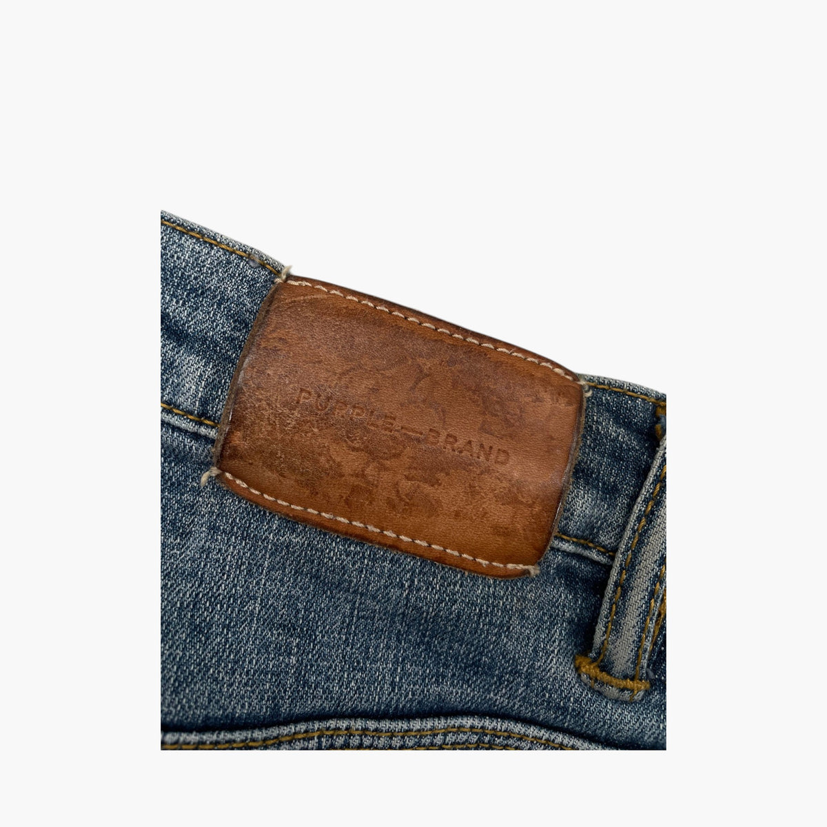 Purple Brand Paint Drip Dark Wash Jeans