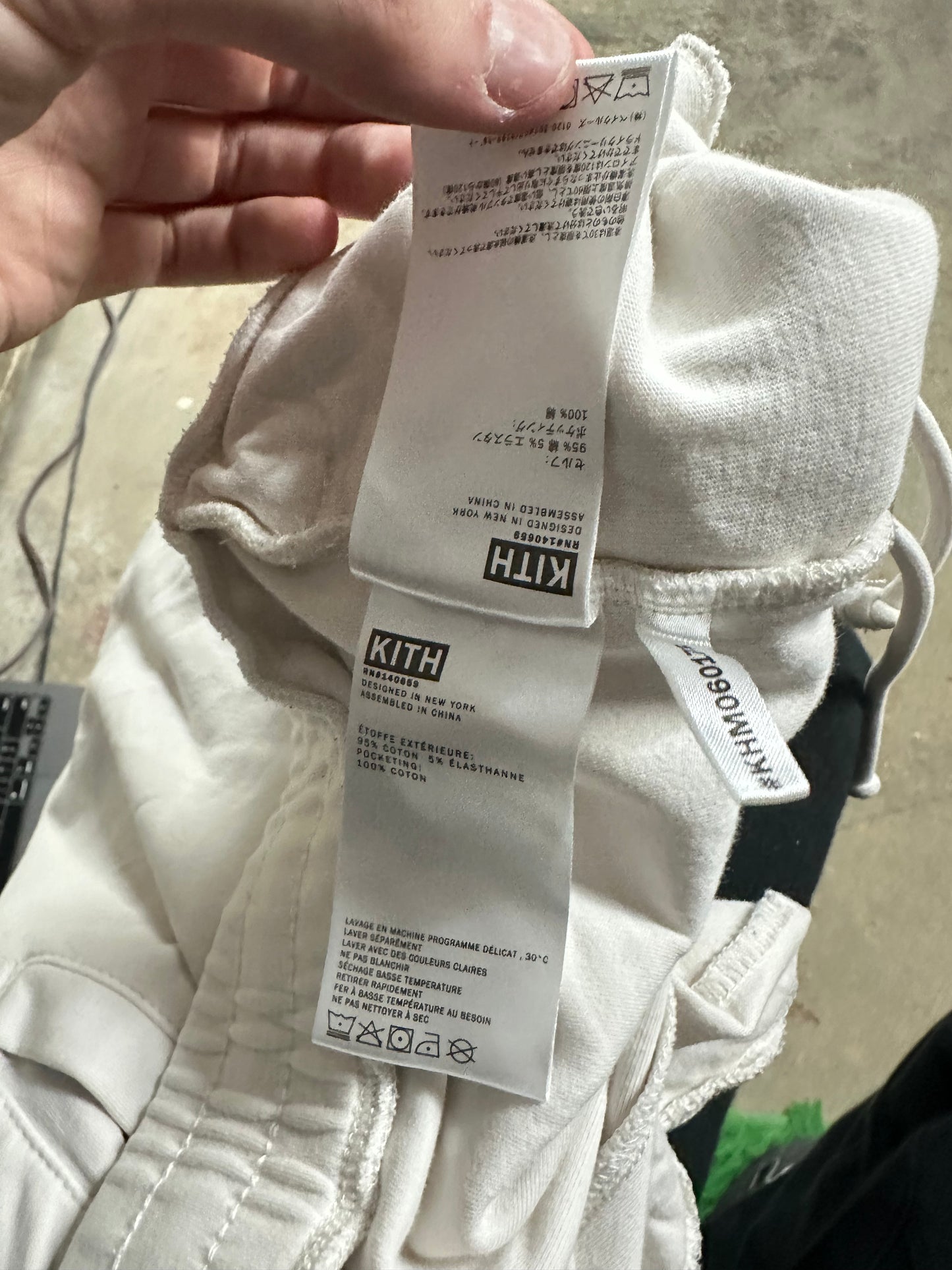 Kith Sweats White Large Used