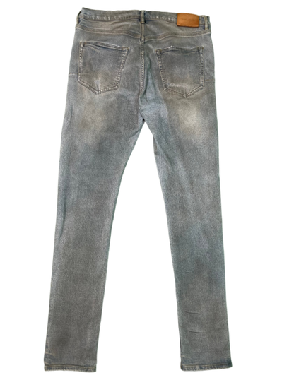 Purple Brand Ripped Knee Light Wash Blue Jeans
