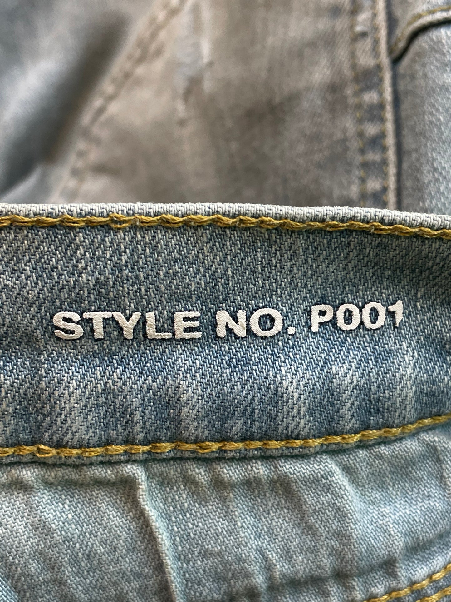 Purple Brand Ripped Knee Light Wash Blue Jeans