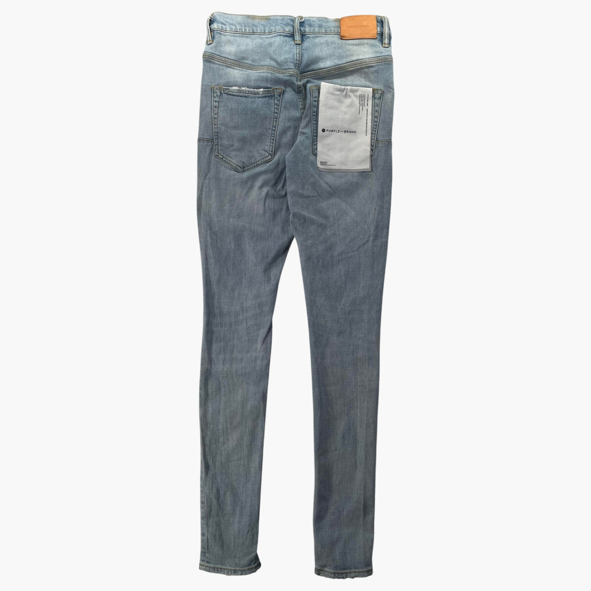 Purple Brand Knee Ripped Light Wash Jeans