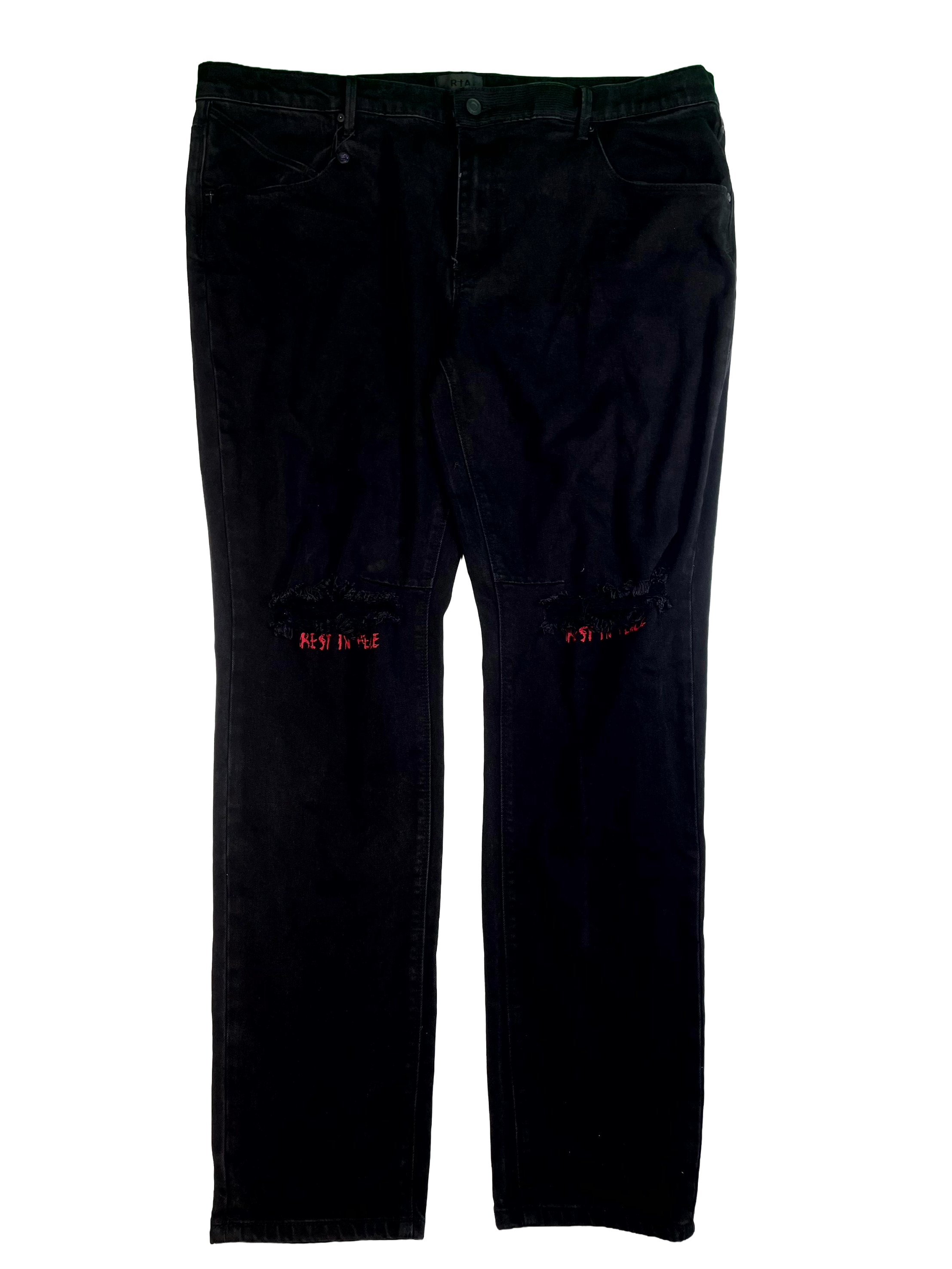 RTA Black & Red Jeans