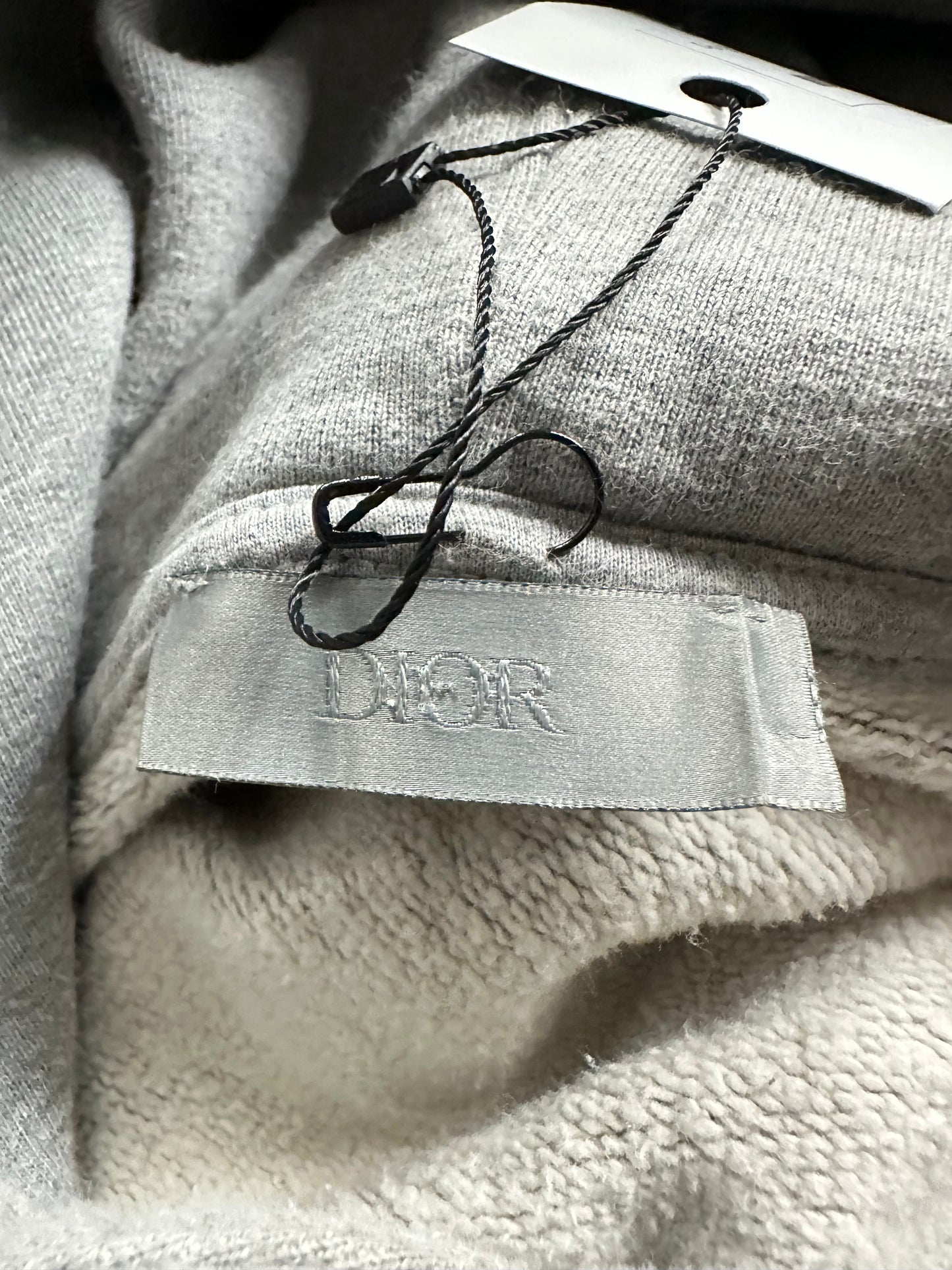 Dior CD Logo Hoodie Grey Used XL