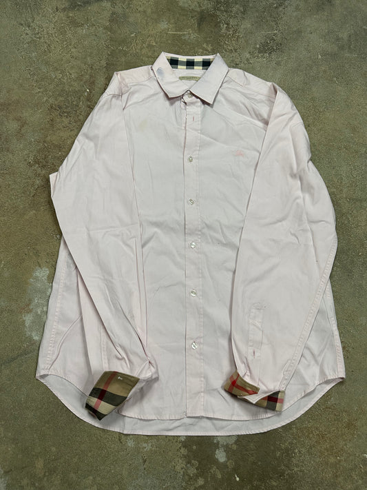 Burberry Button Up Pink Large Used