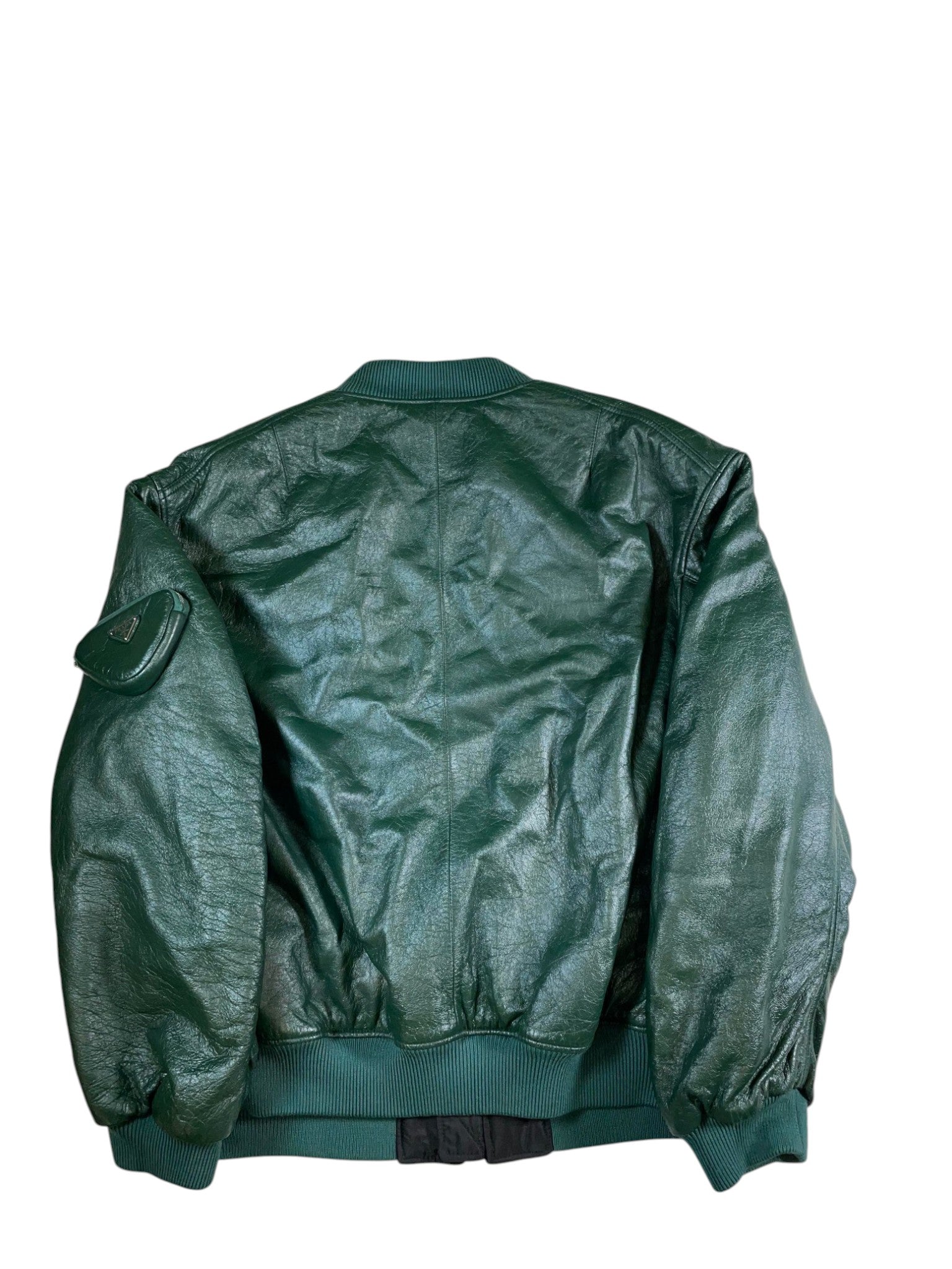 Prada Green Leather Jacket