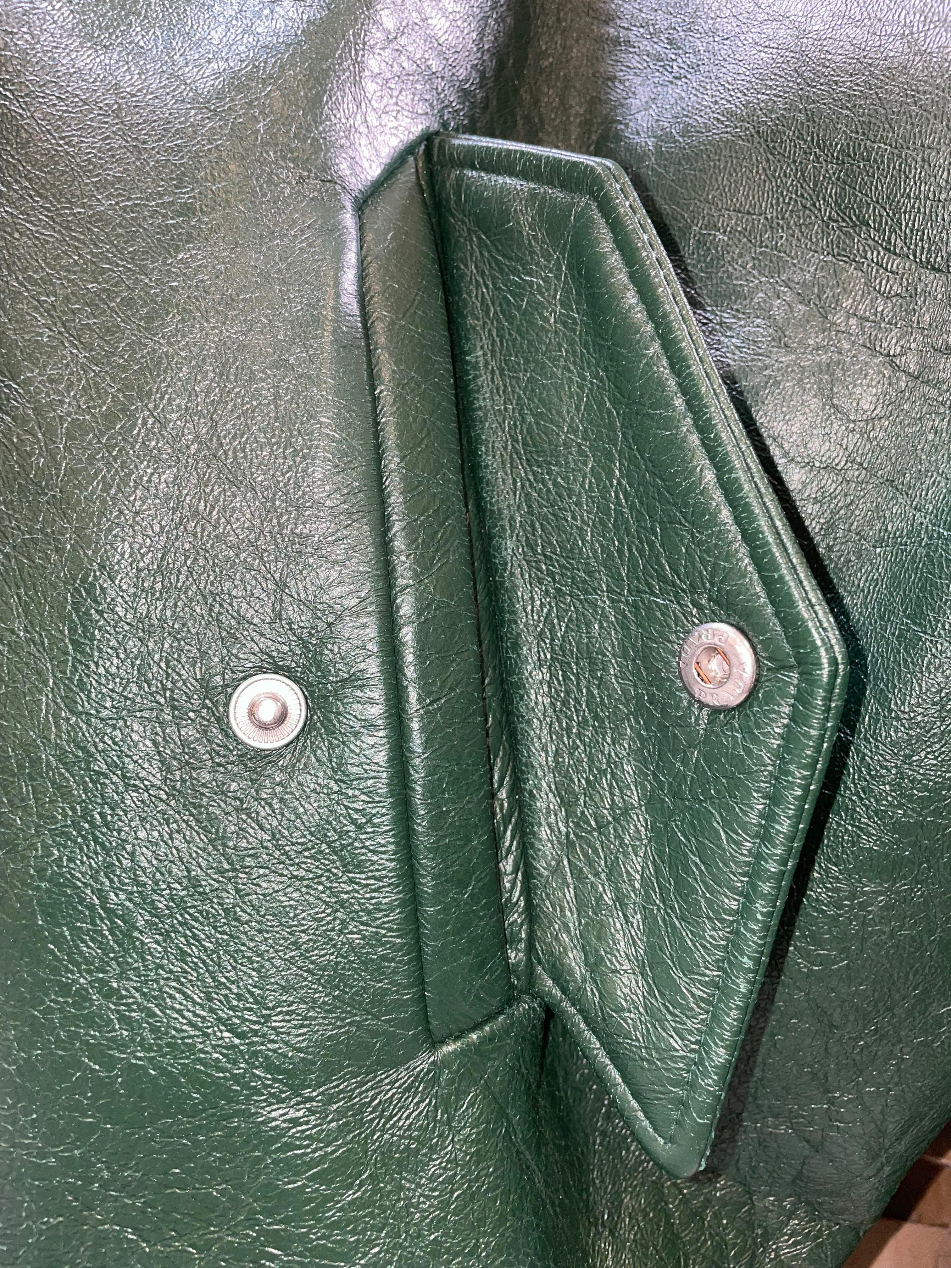 Prada Green Leather Jacket