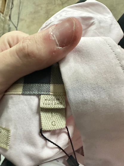 Burberry Button Up Pink Large Used