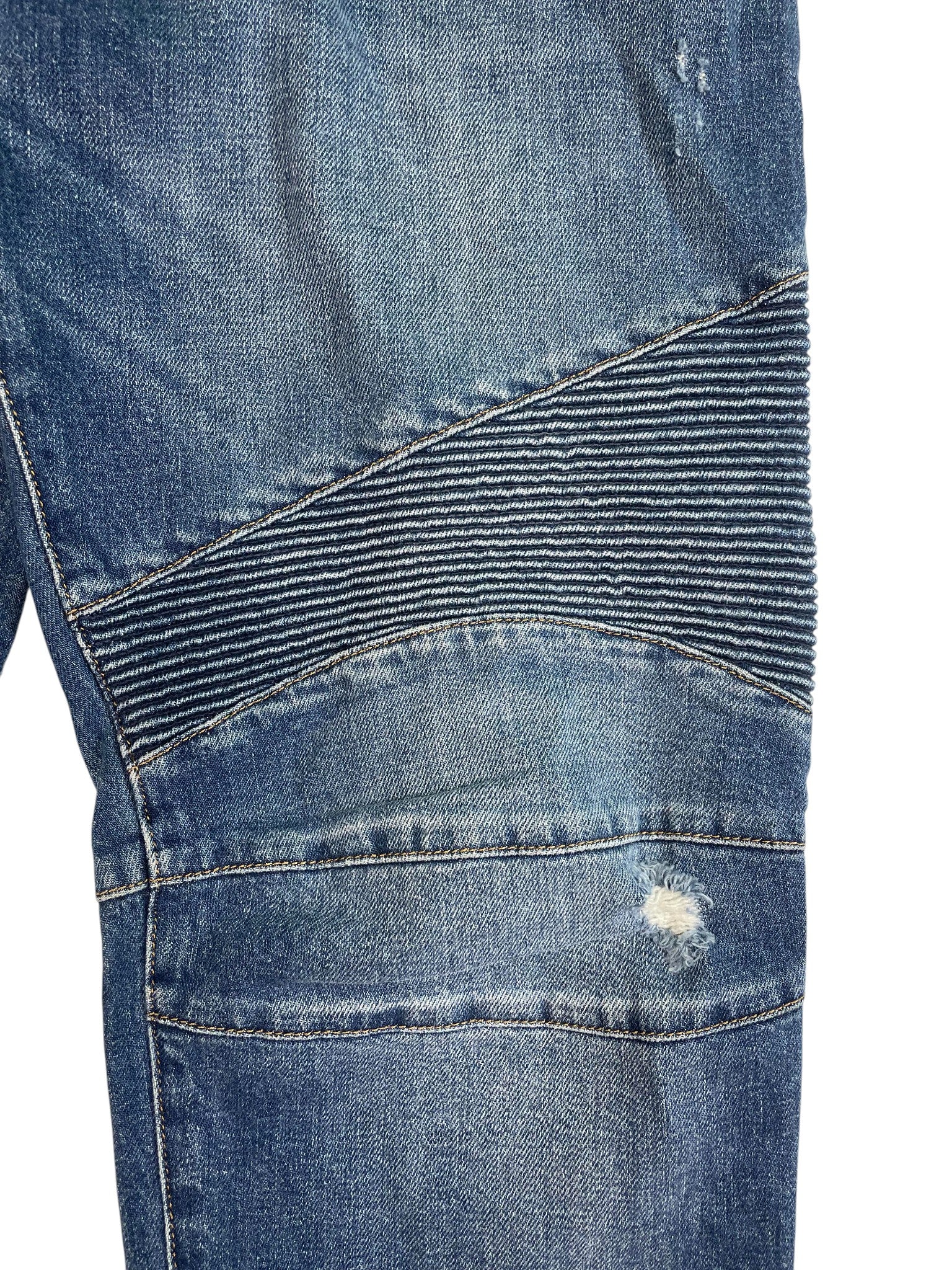 Balmain 'Zipper ' Blue Jeans