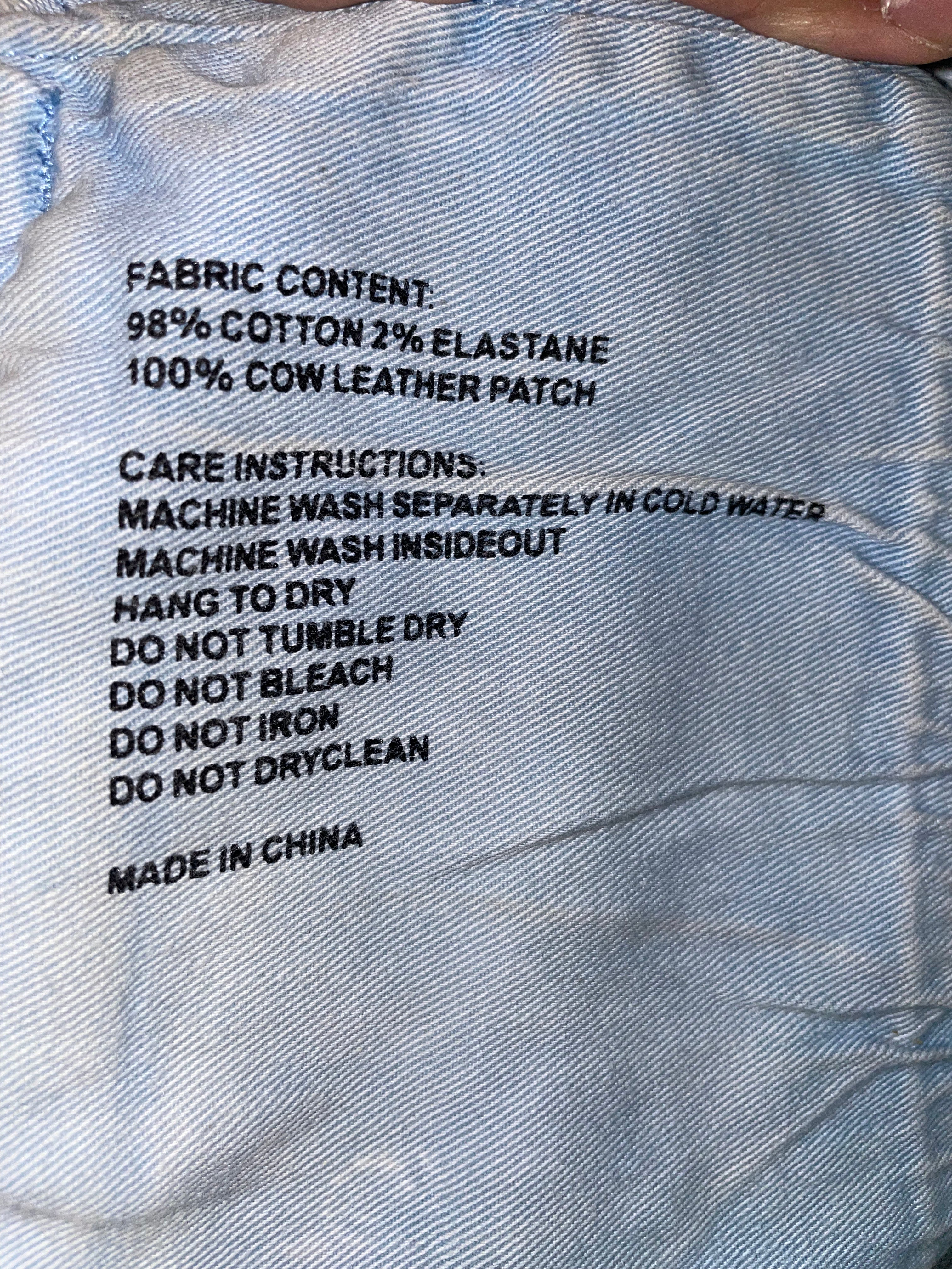 Purple Brand Monogram Light Wash Blue Jeans