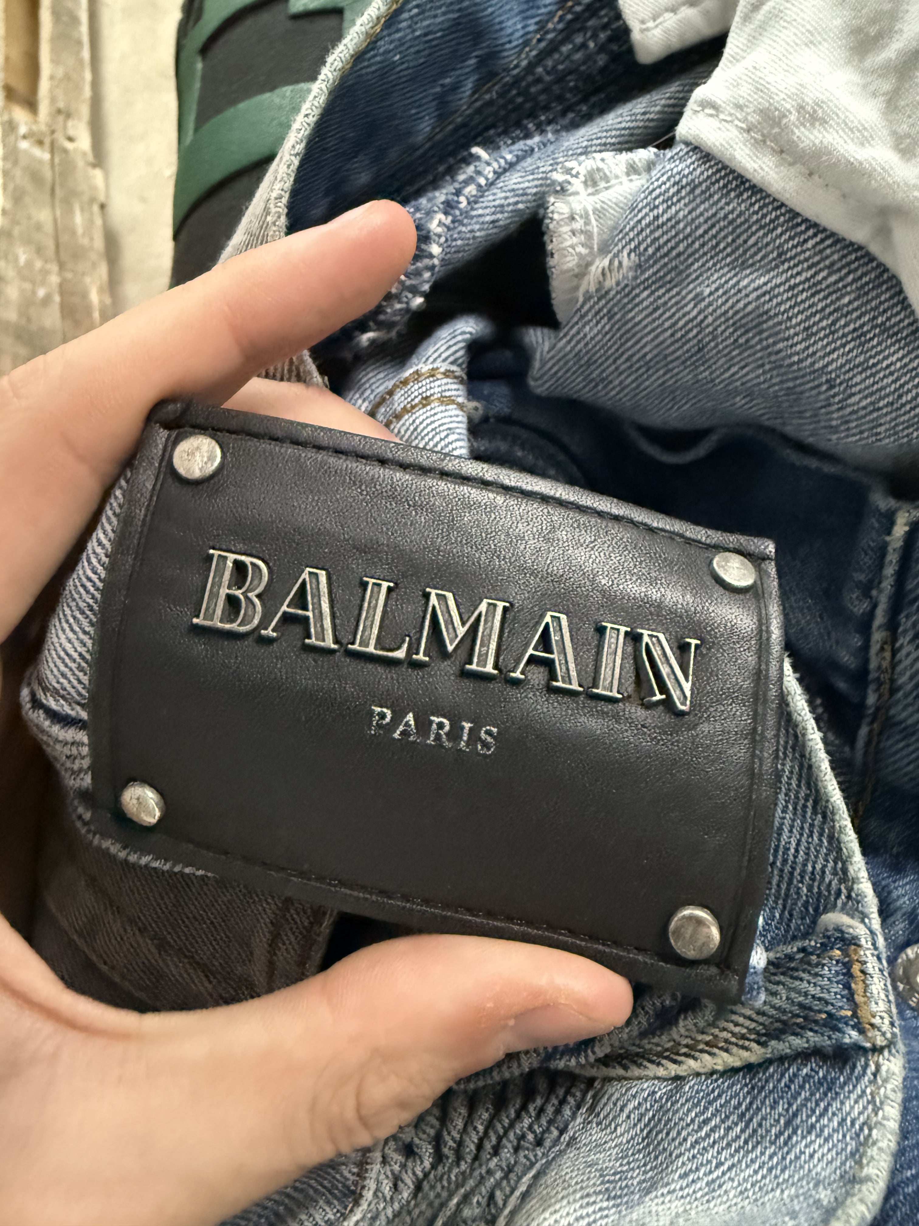 Balmain Jeans Light Wash Zipper